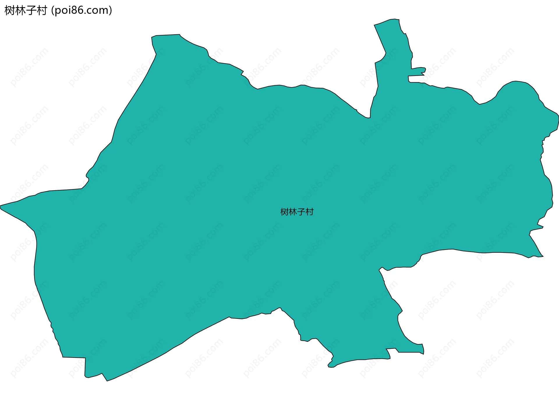 树林子村边界地图