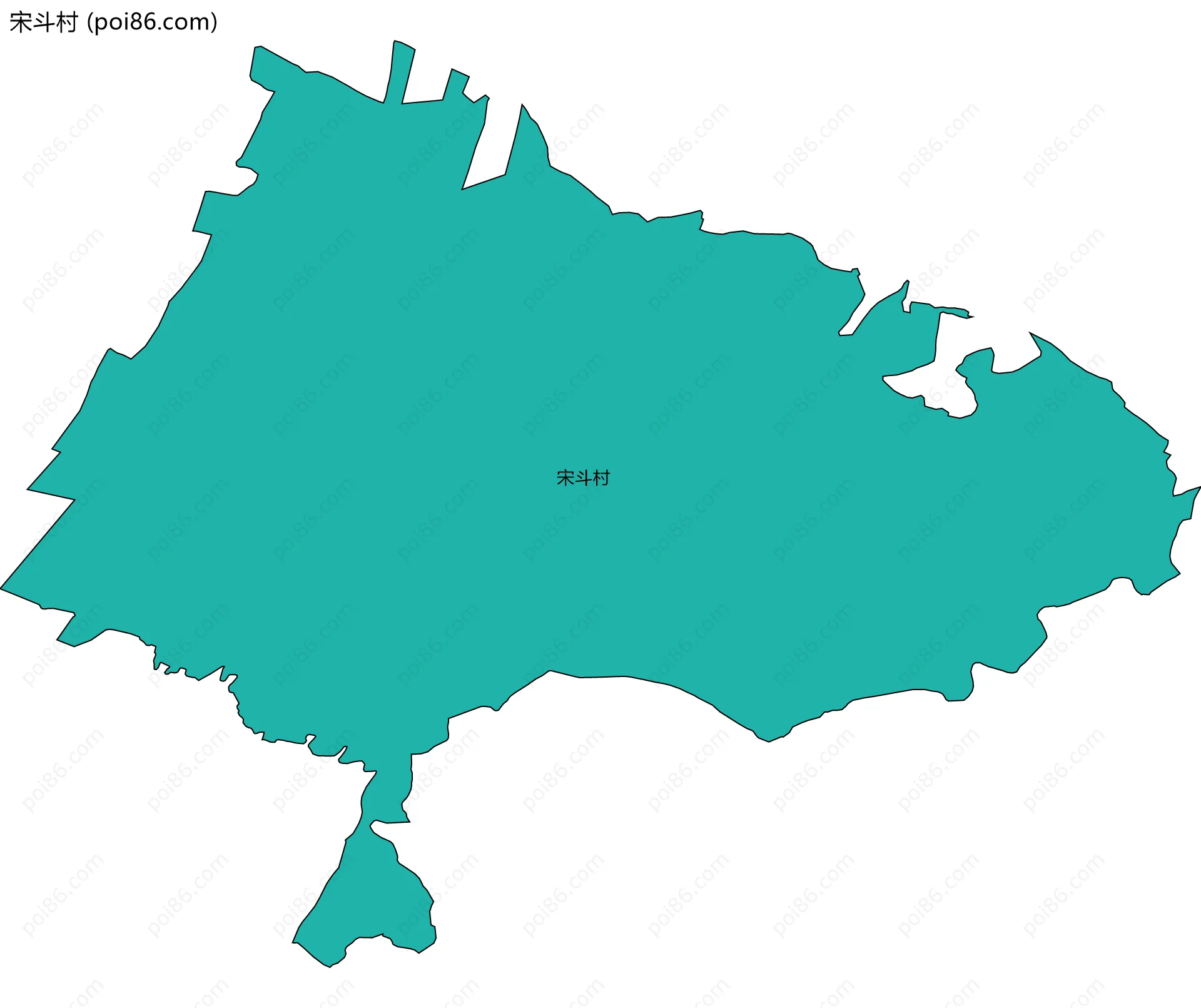 宋斗村边界地图