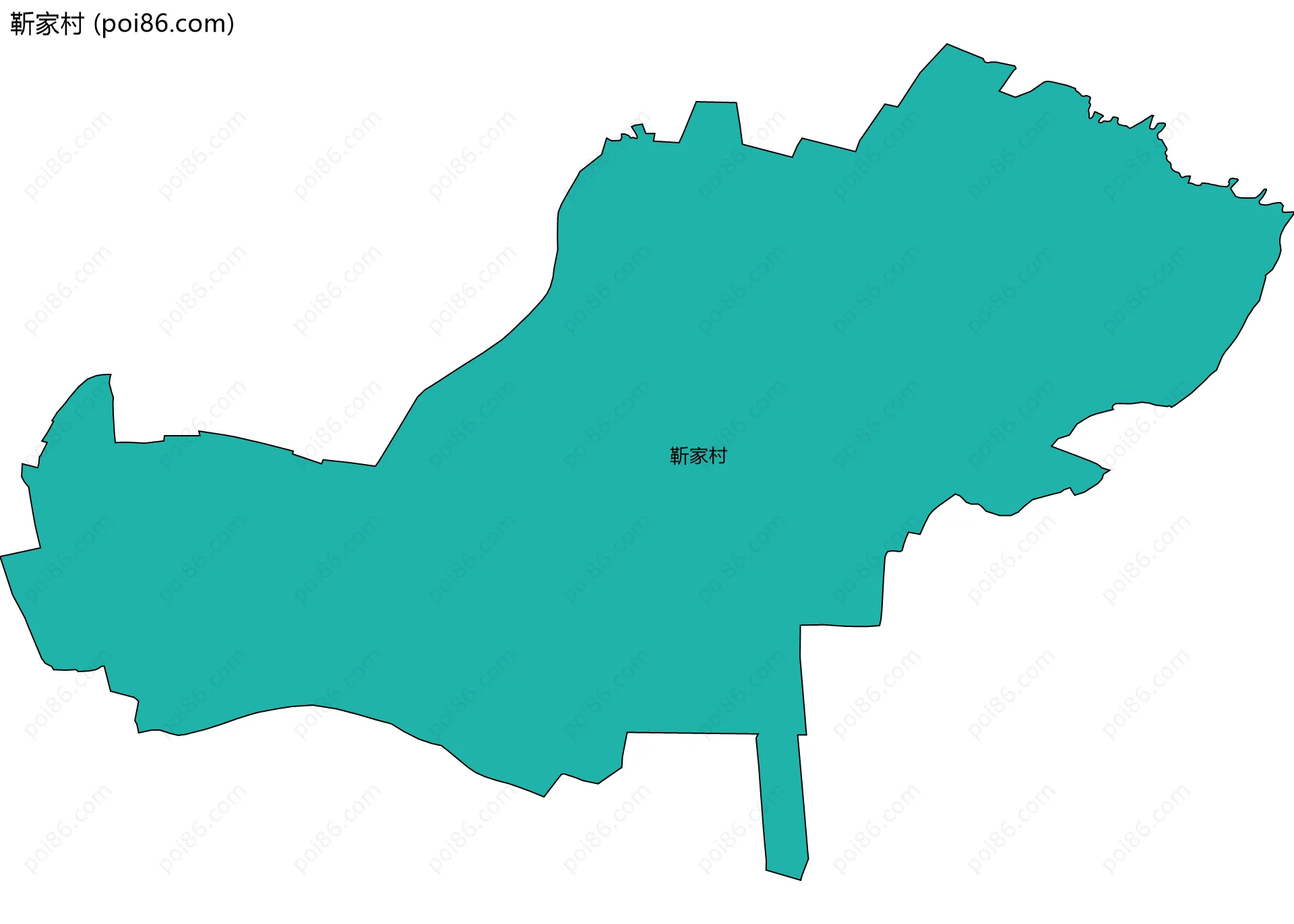 靳家村边界地图