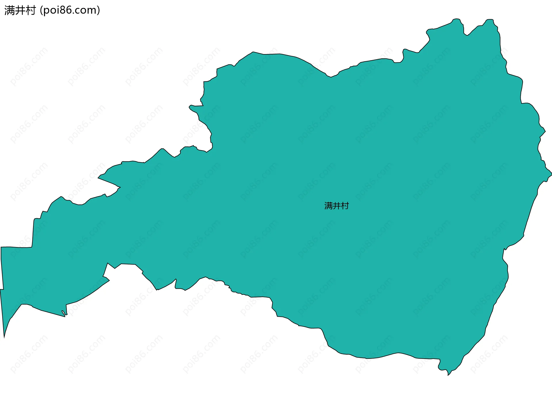 满井村边界地图