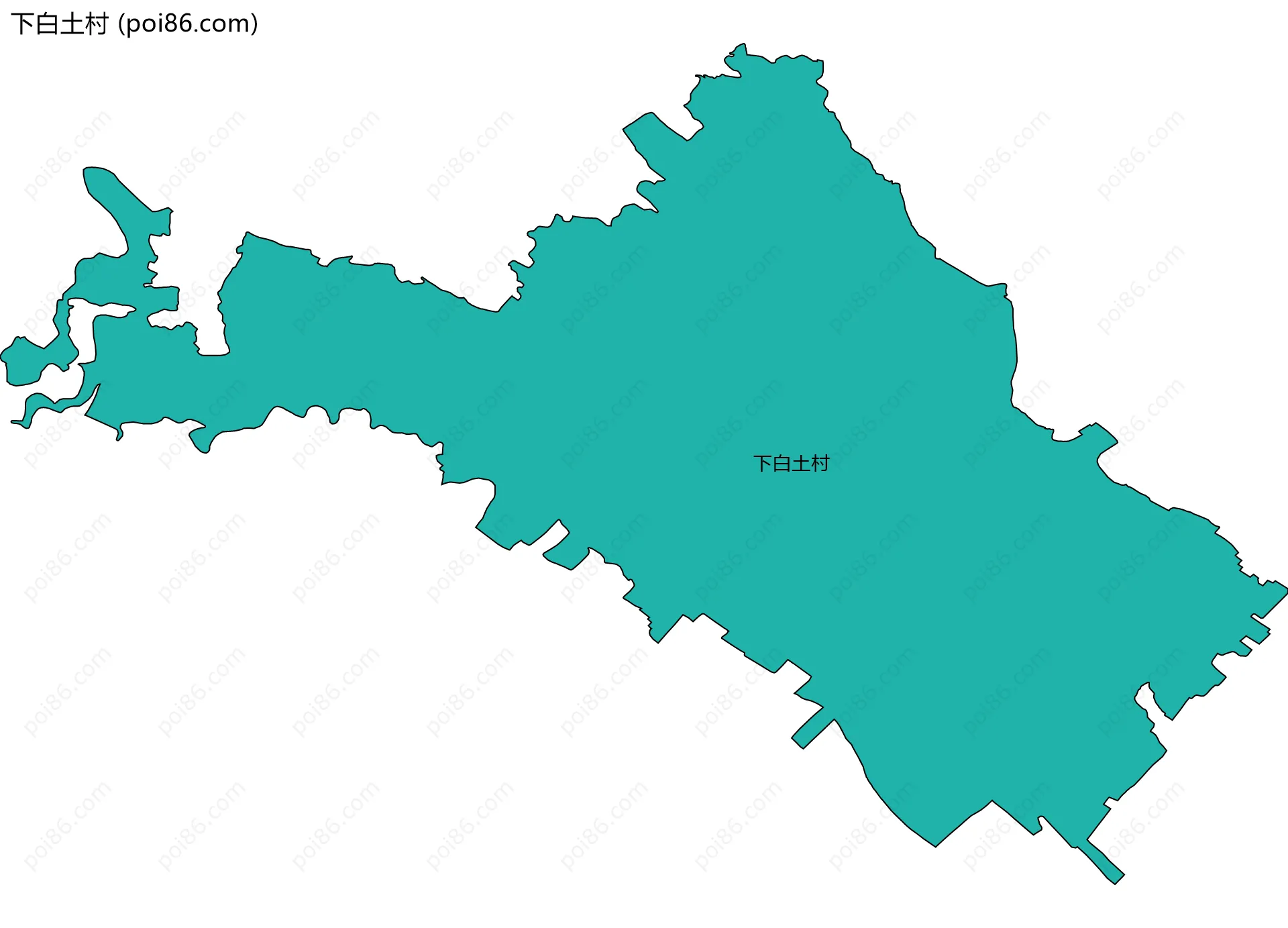 下白土村边界地图