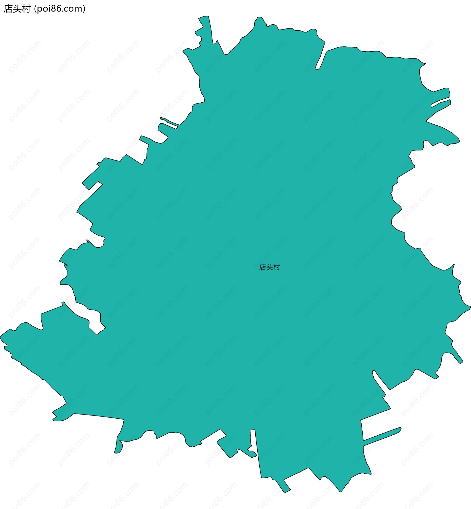 店头村边界地图