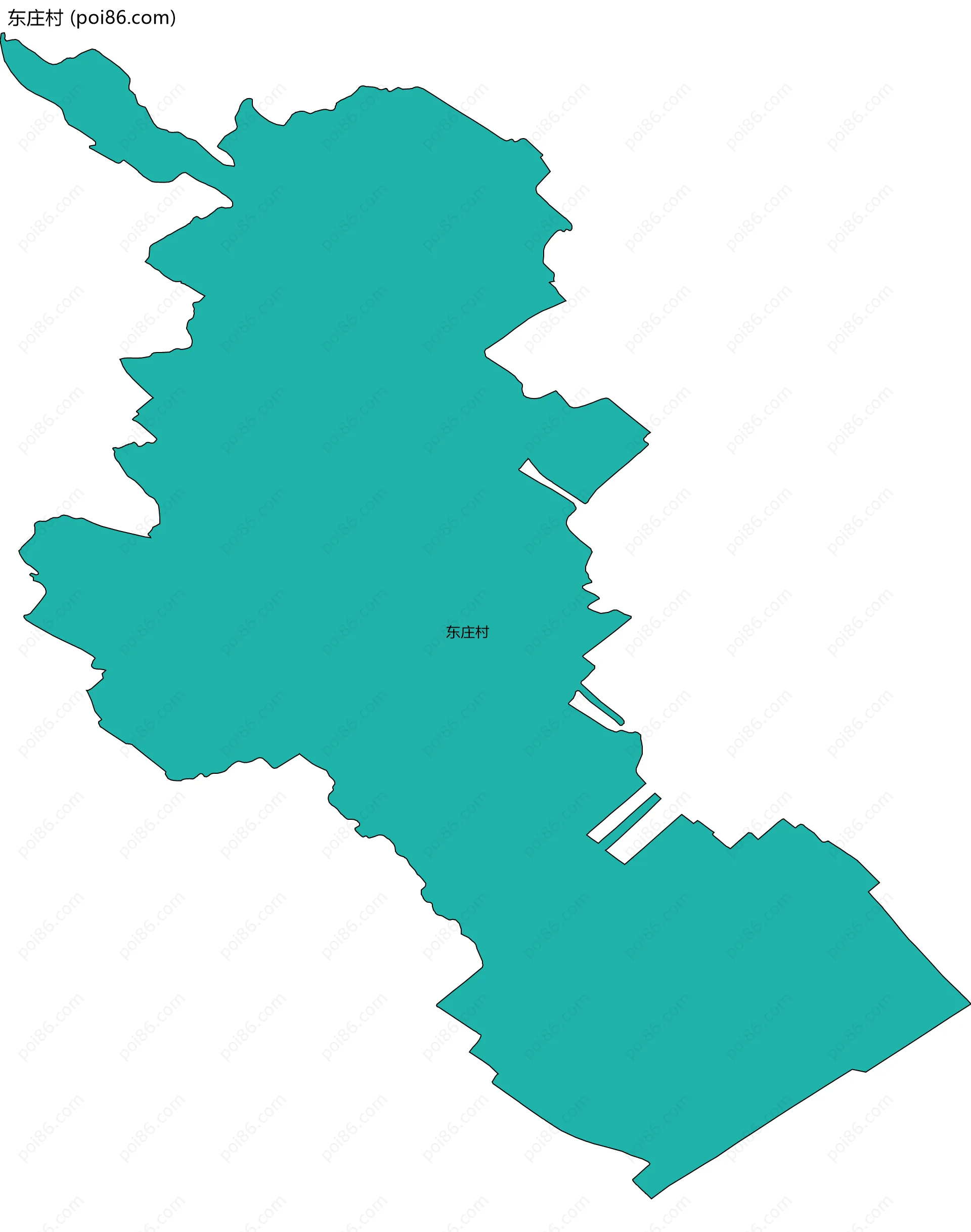 东庄村边界地图