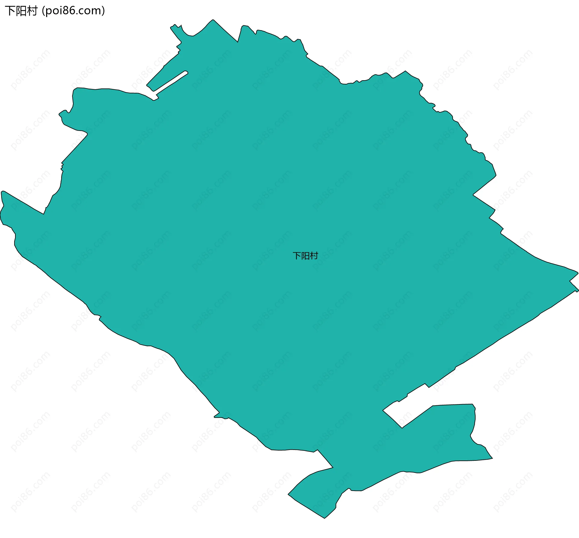 下阳村边界地图