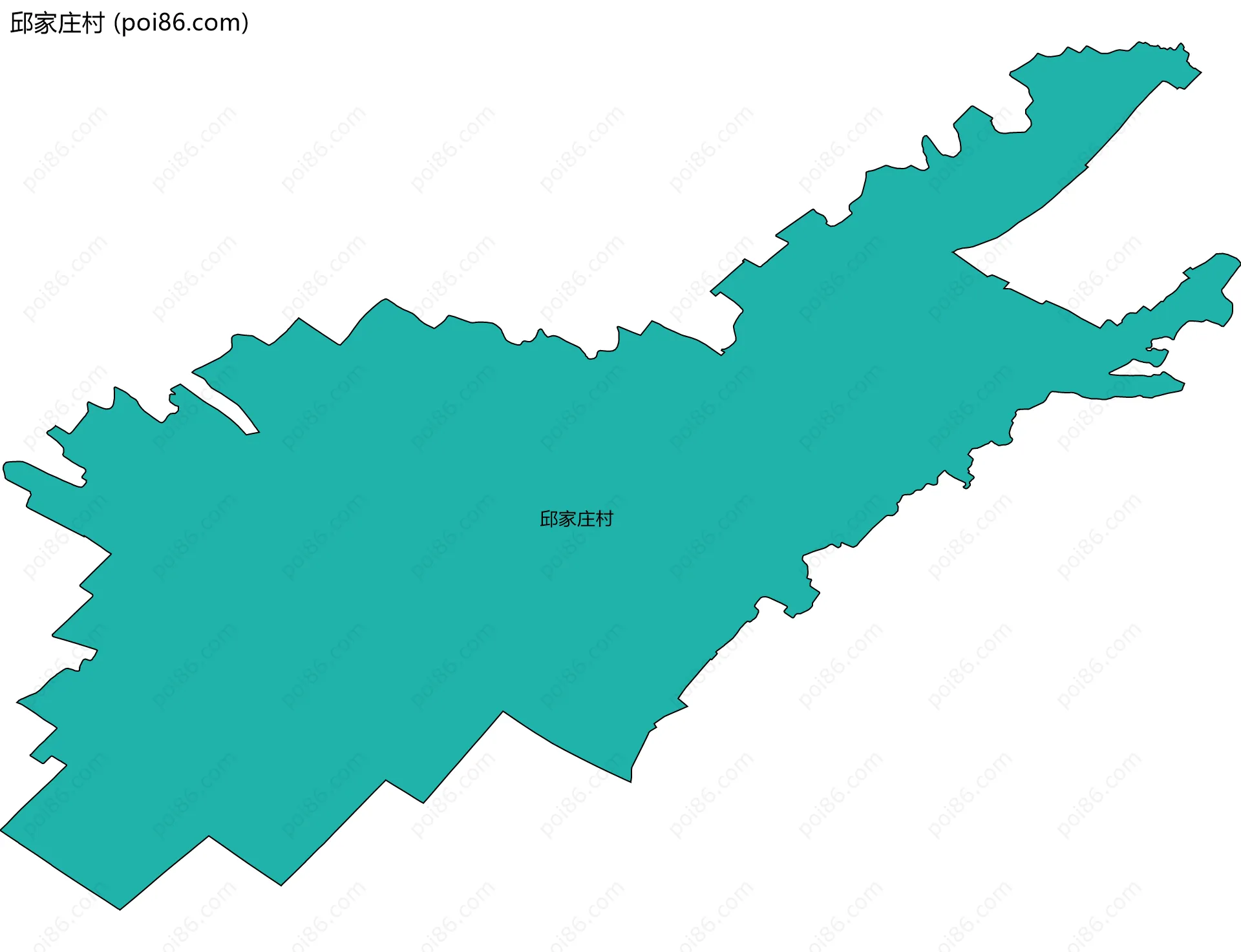 邱家庄村边界地图