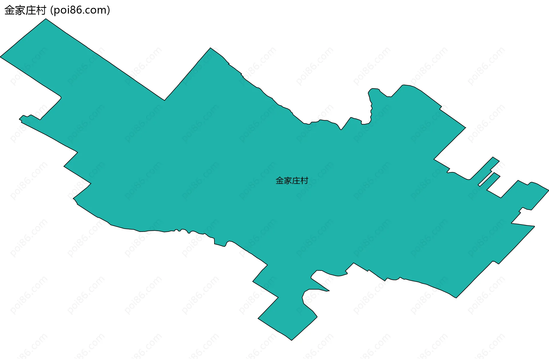 金家庄村边界地图