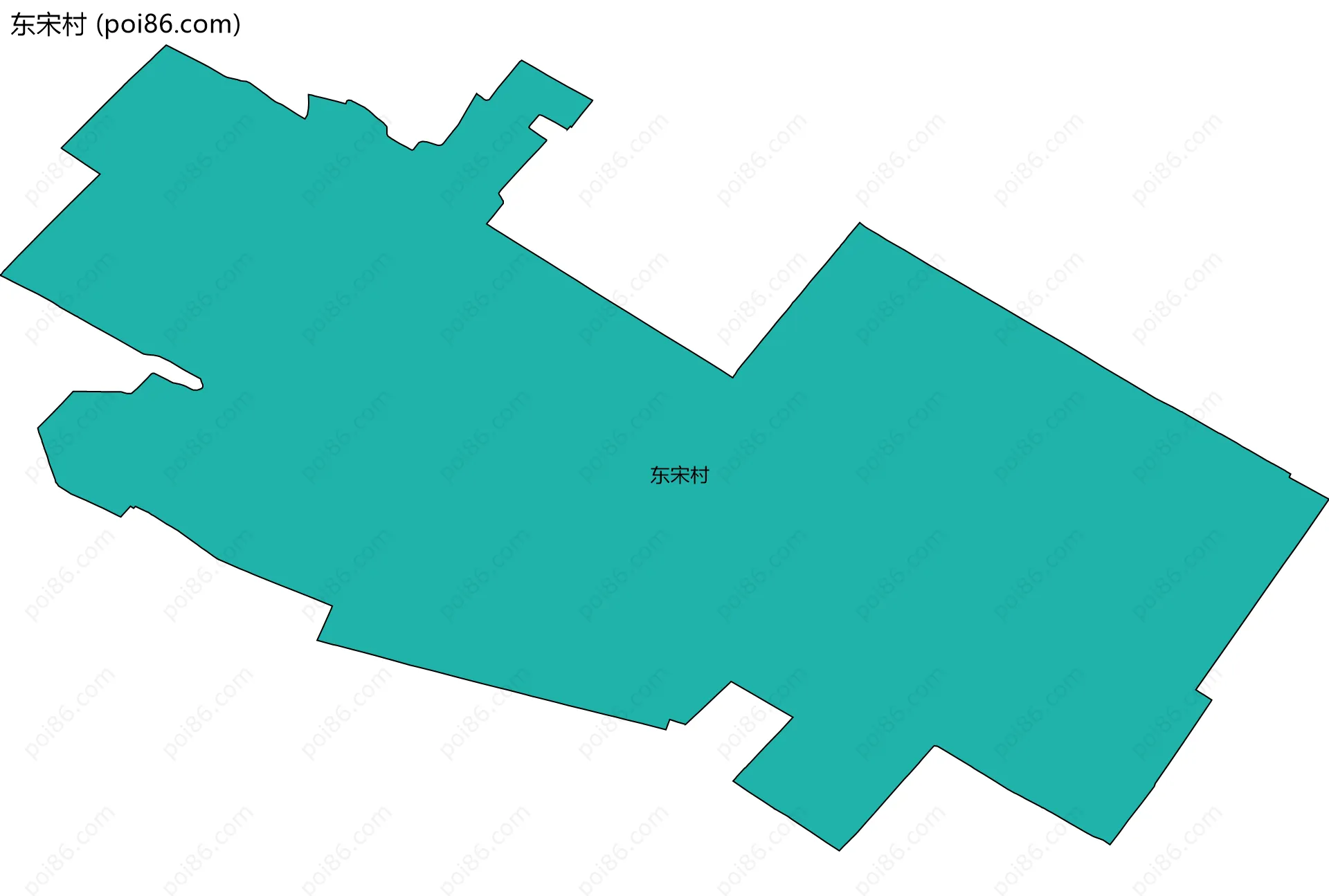 东宋村边界地图