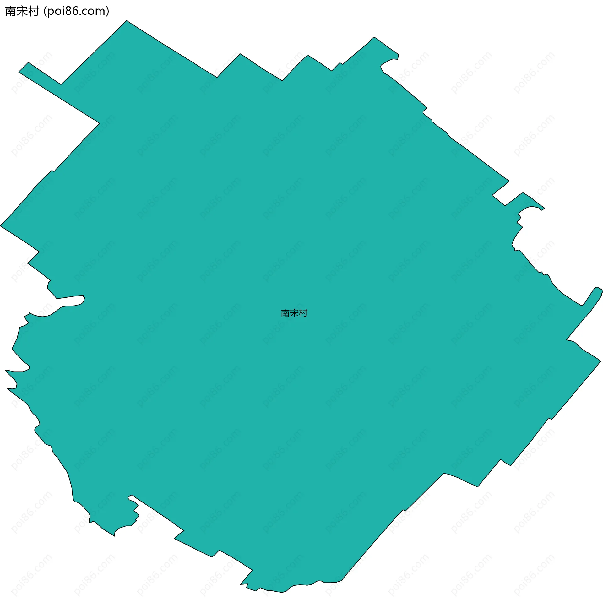 南宋村边界地图