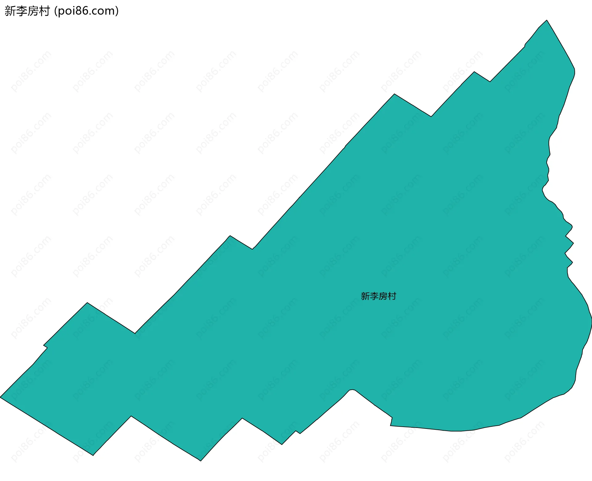 新李房村边界地图