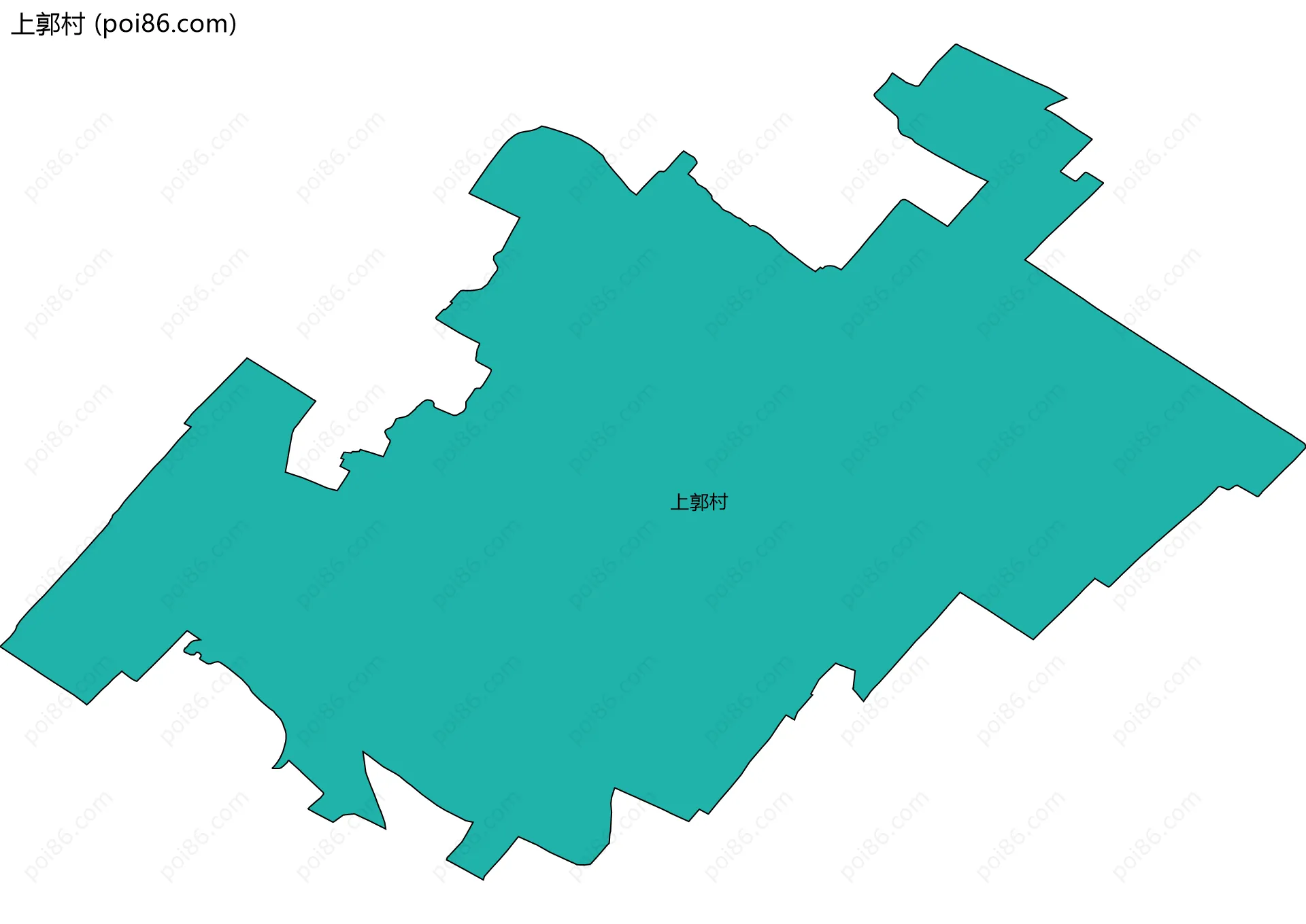 上郭村边界地图