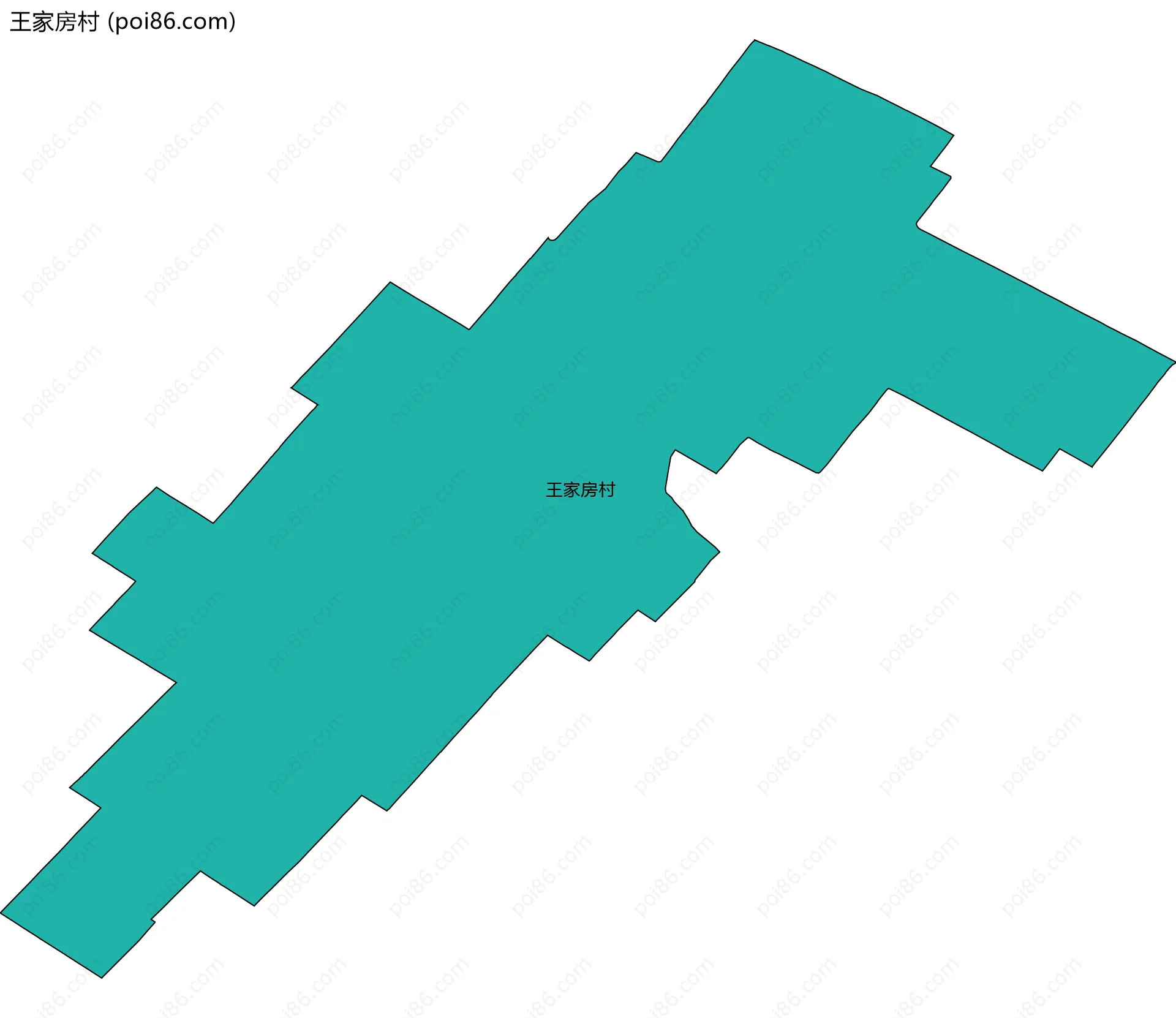 王家房村边界地图