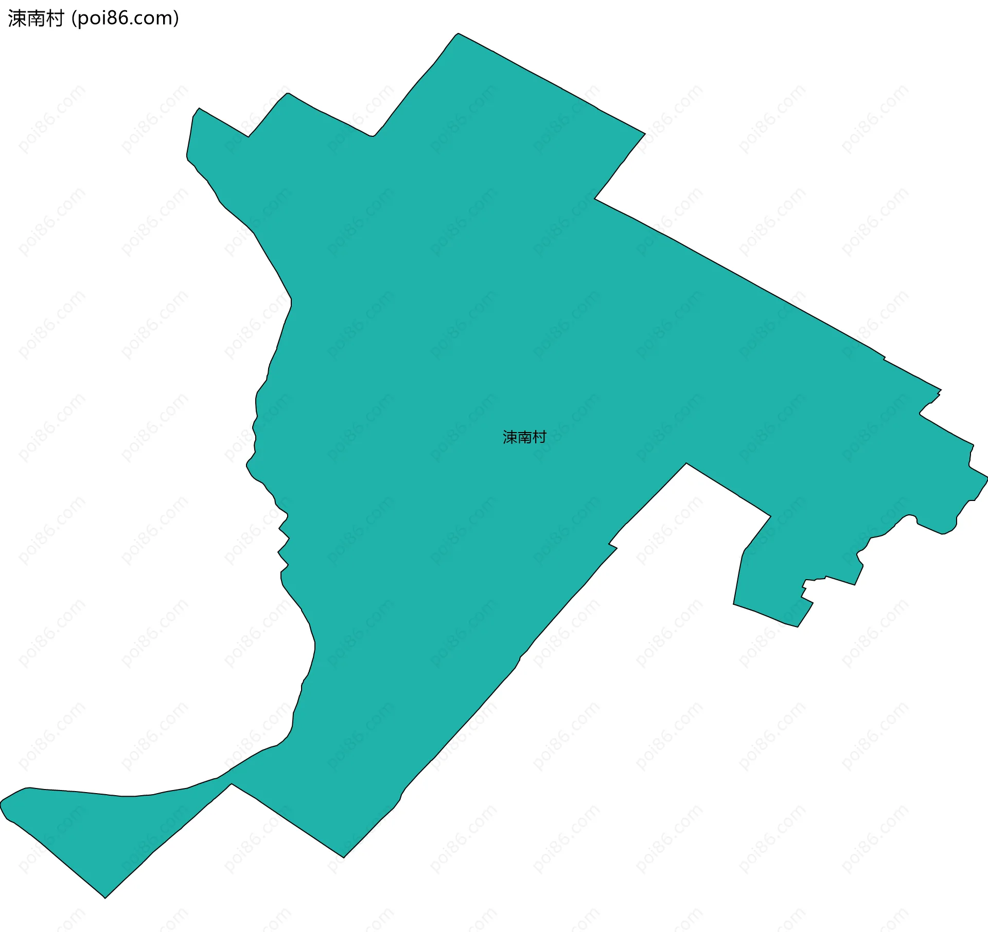 涑南村边界地图