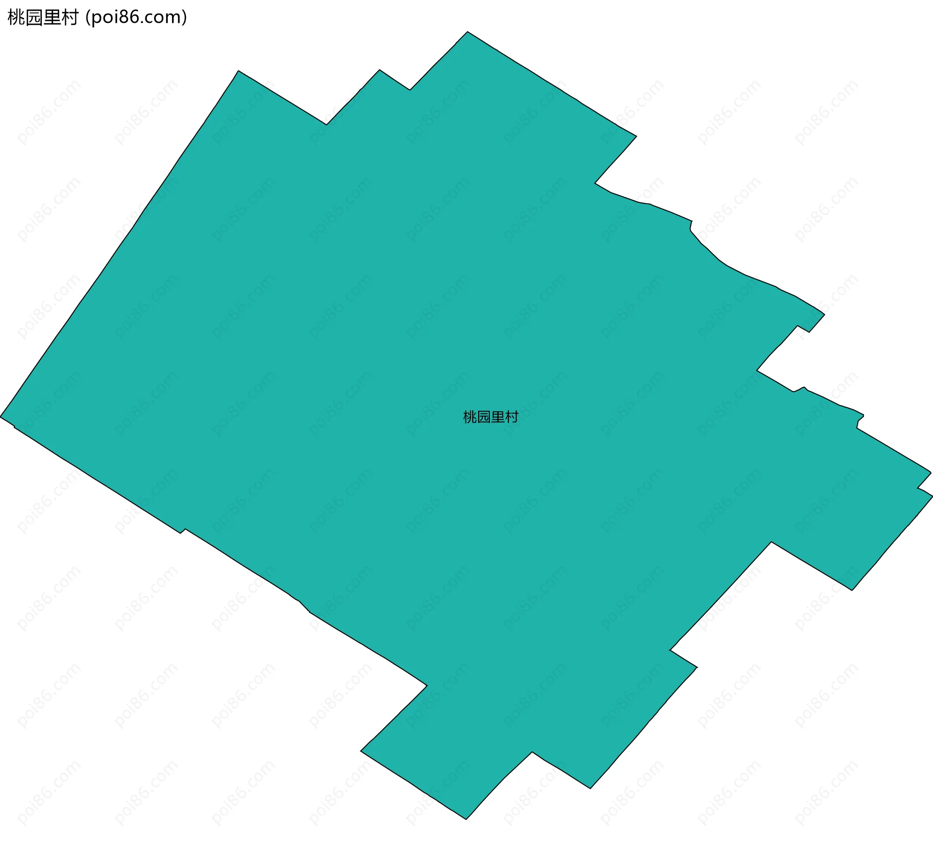 桃园里村边界地图
