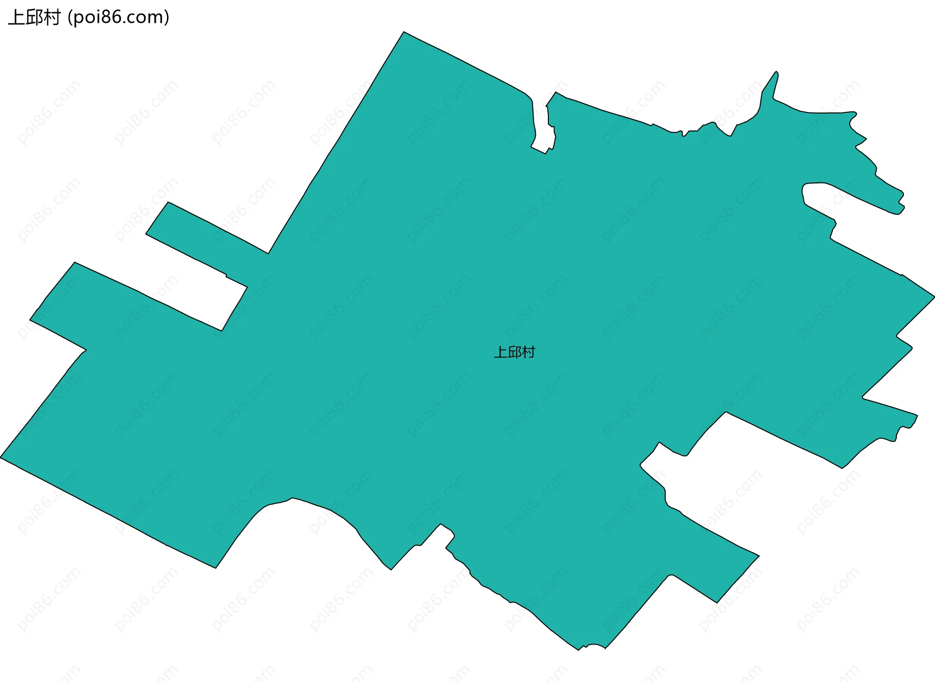 上邱村边界地图