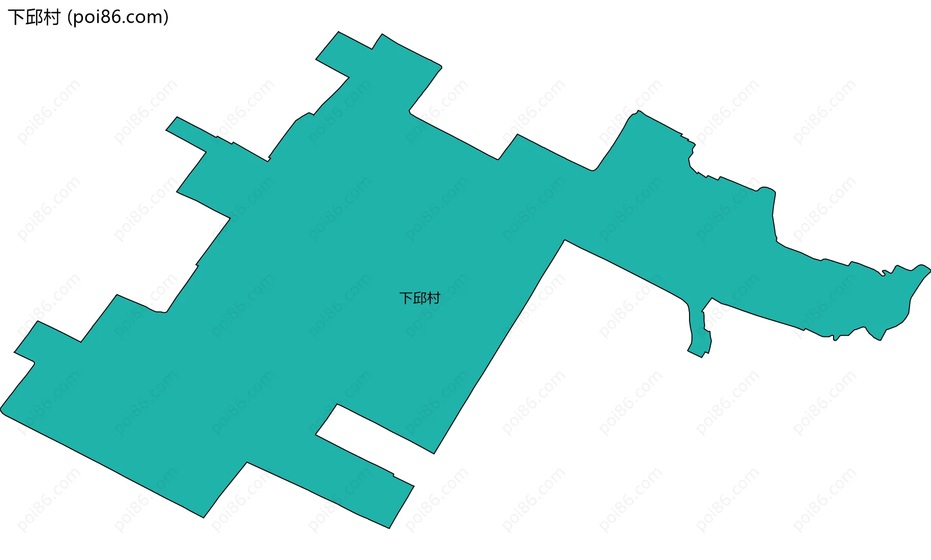 下邱村边界地图