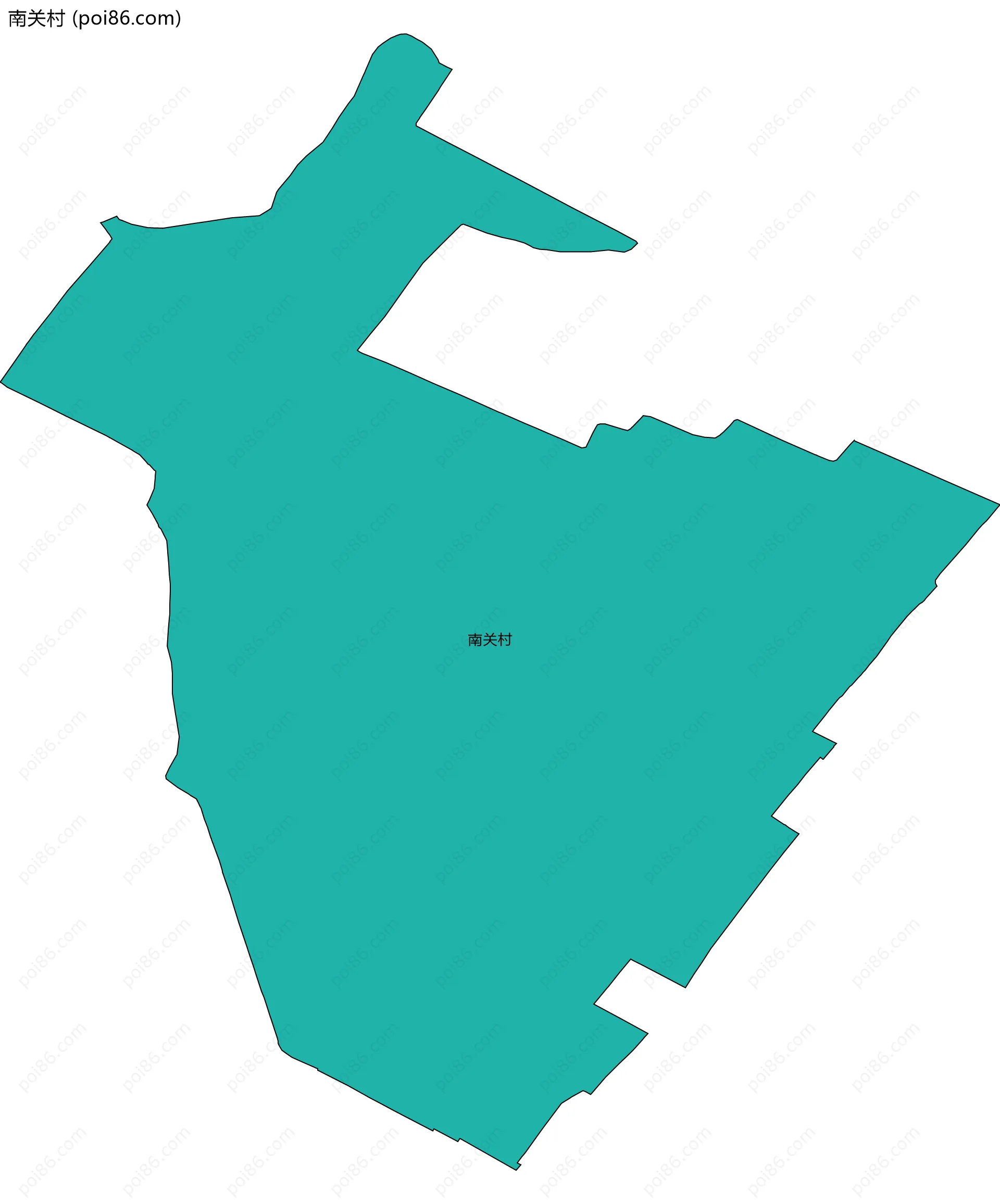 南关村边界地图