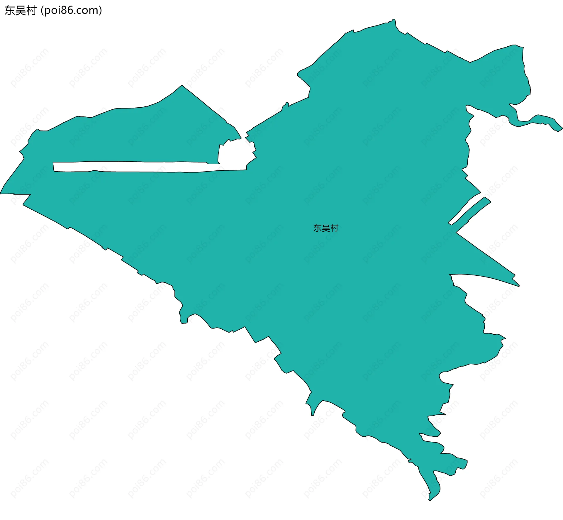 东吴村边界地图