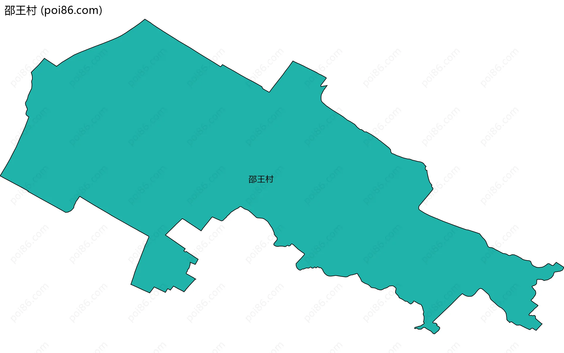 邵王村边界地图