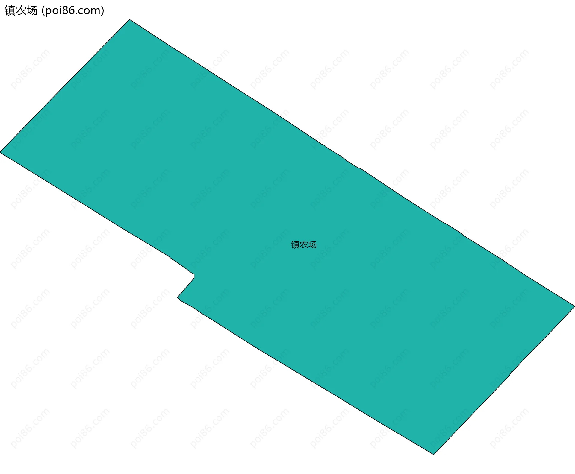 镇农场边界地图