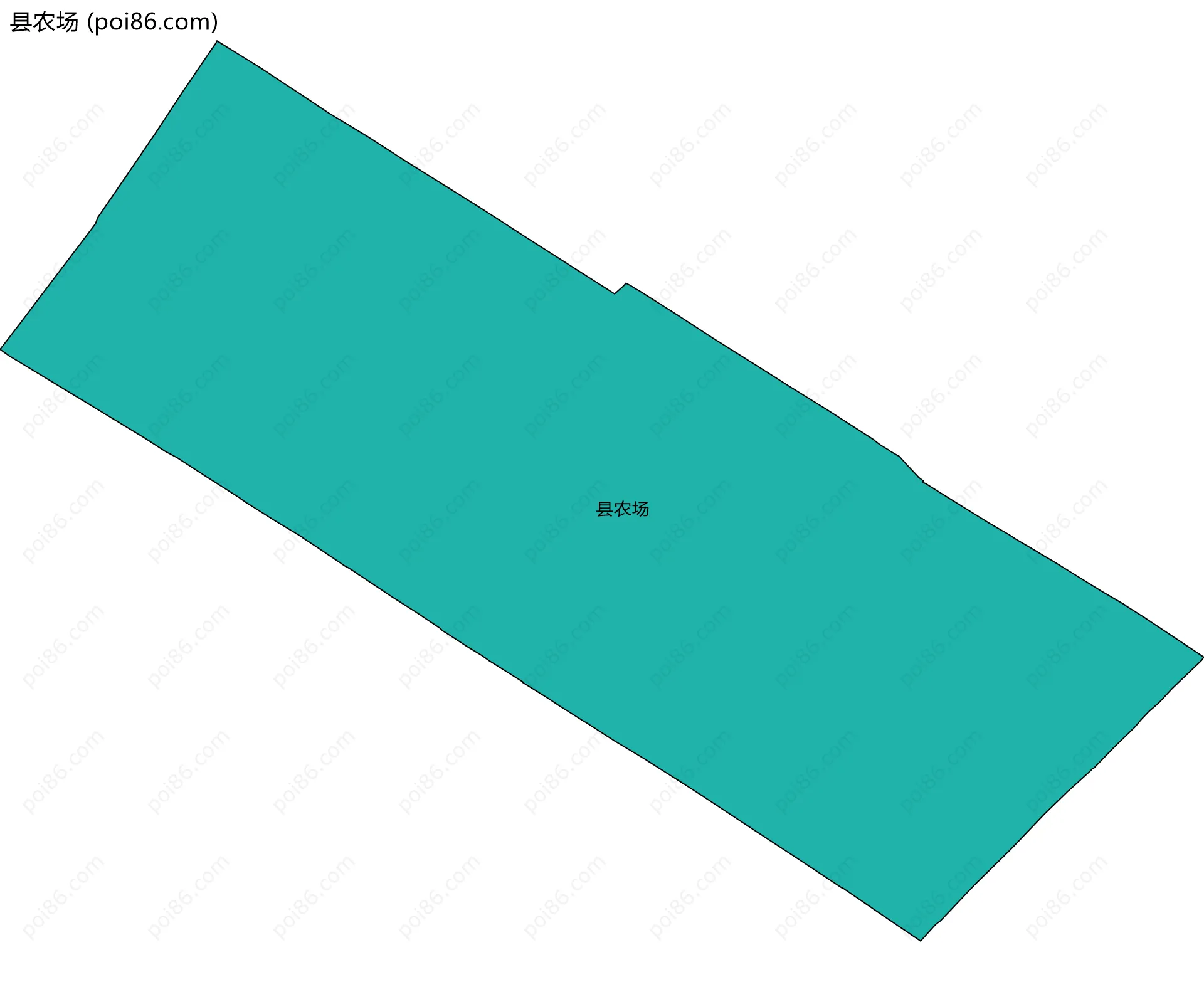 县农场边界地图