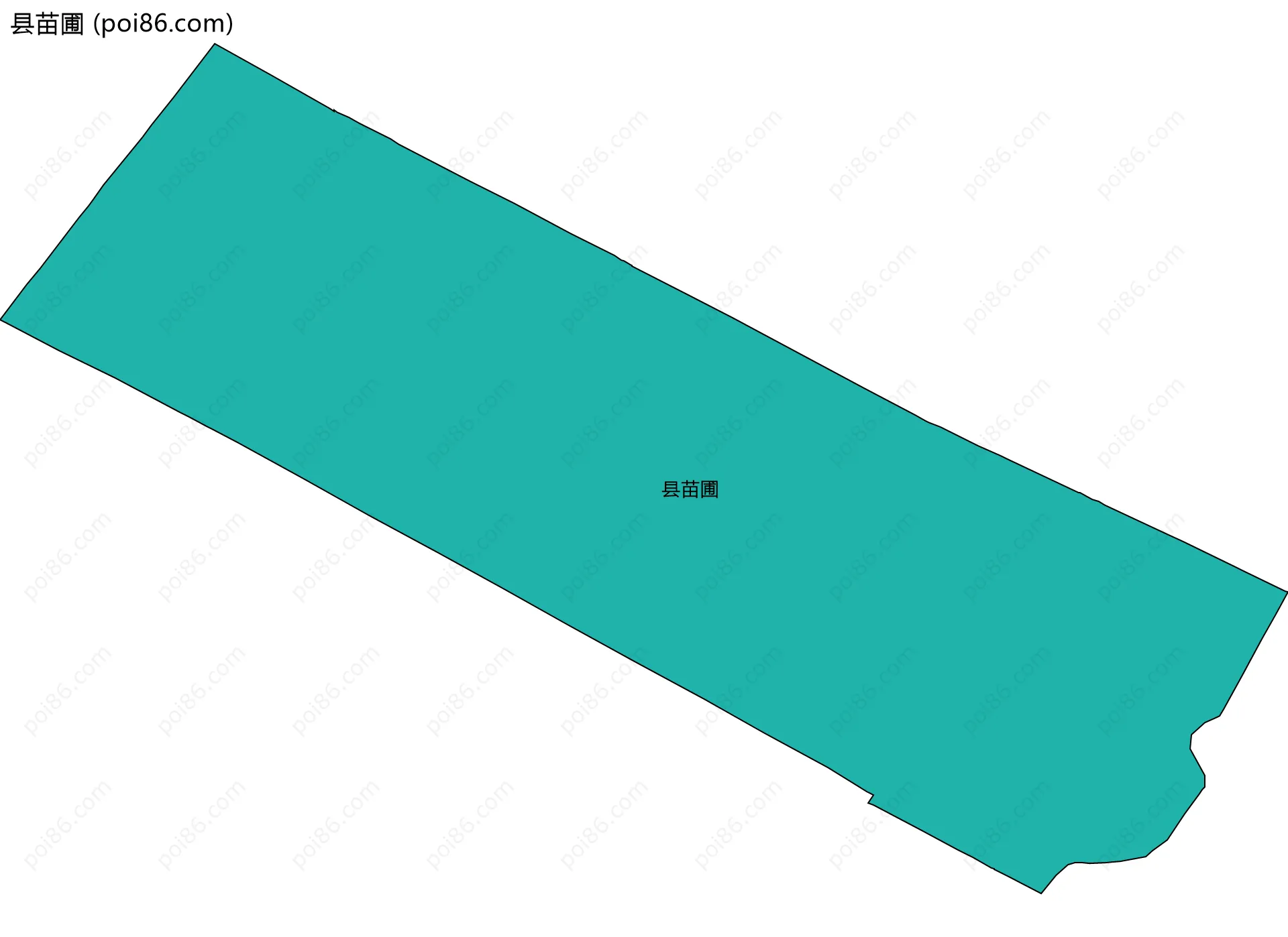 县苗圃边界地图