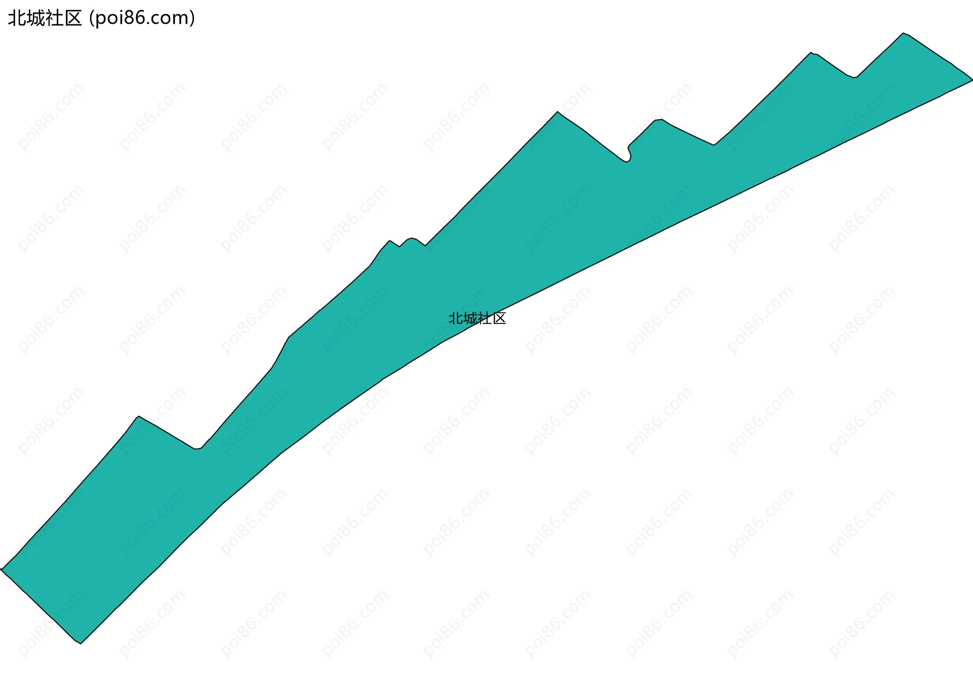北城社区边界地图