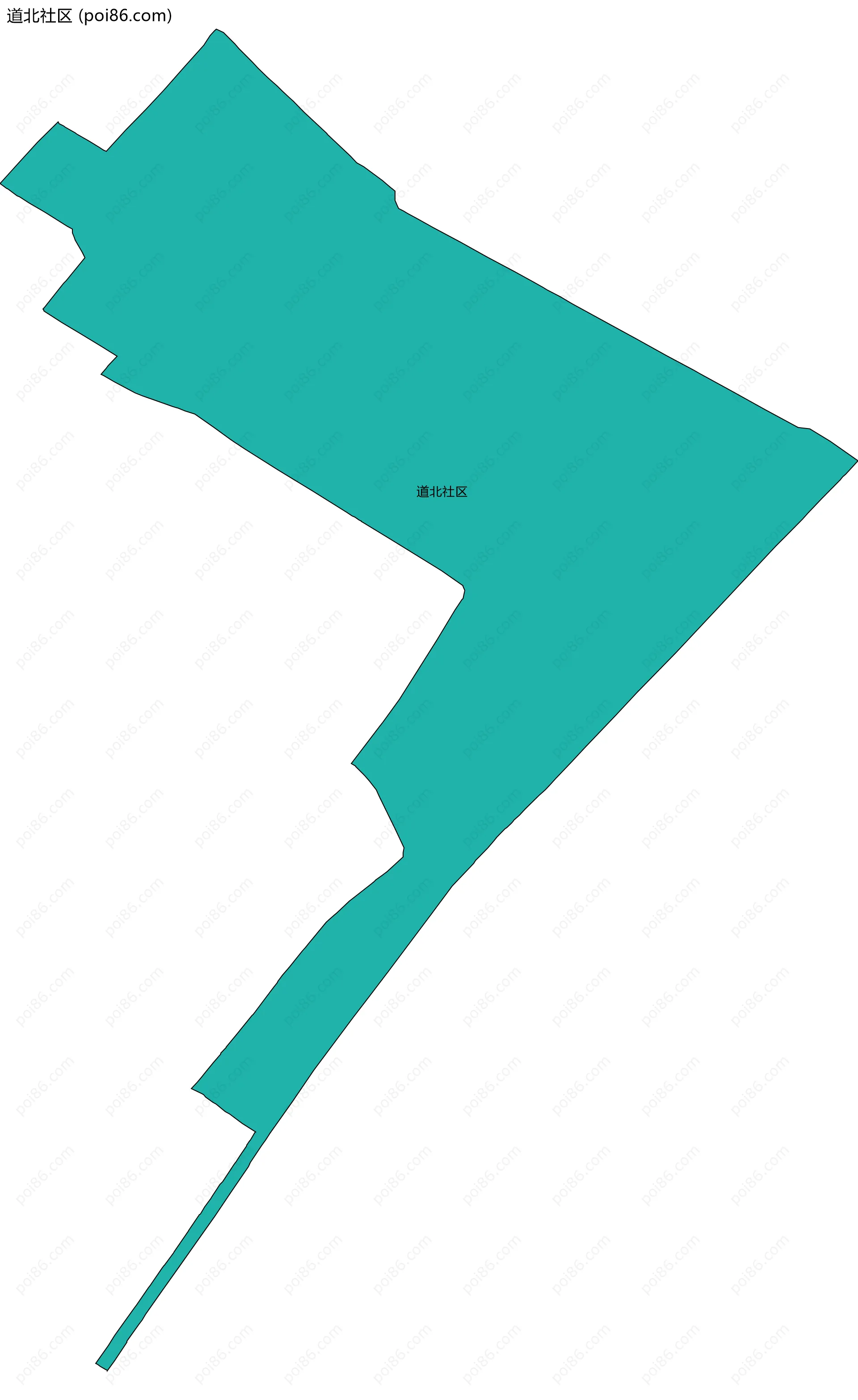 道北社区边界地图