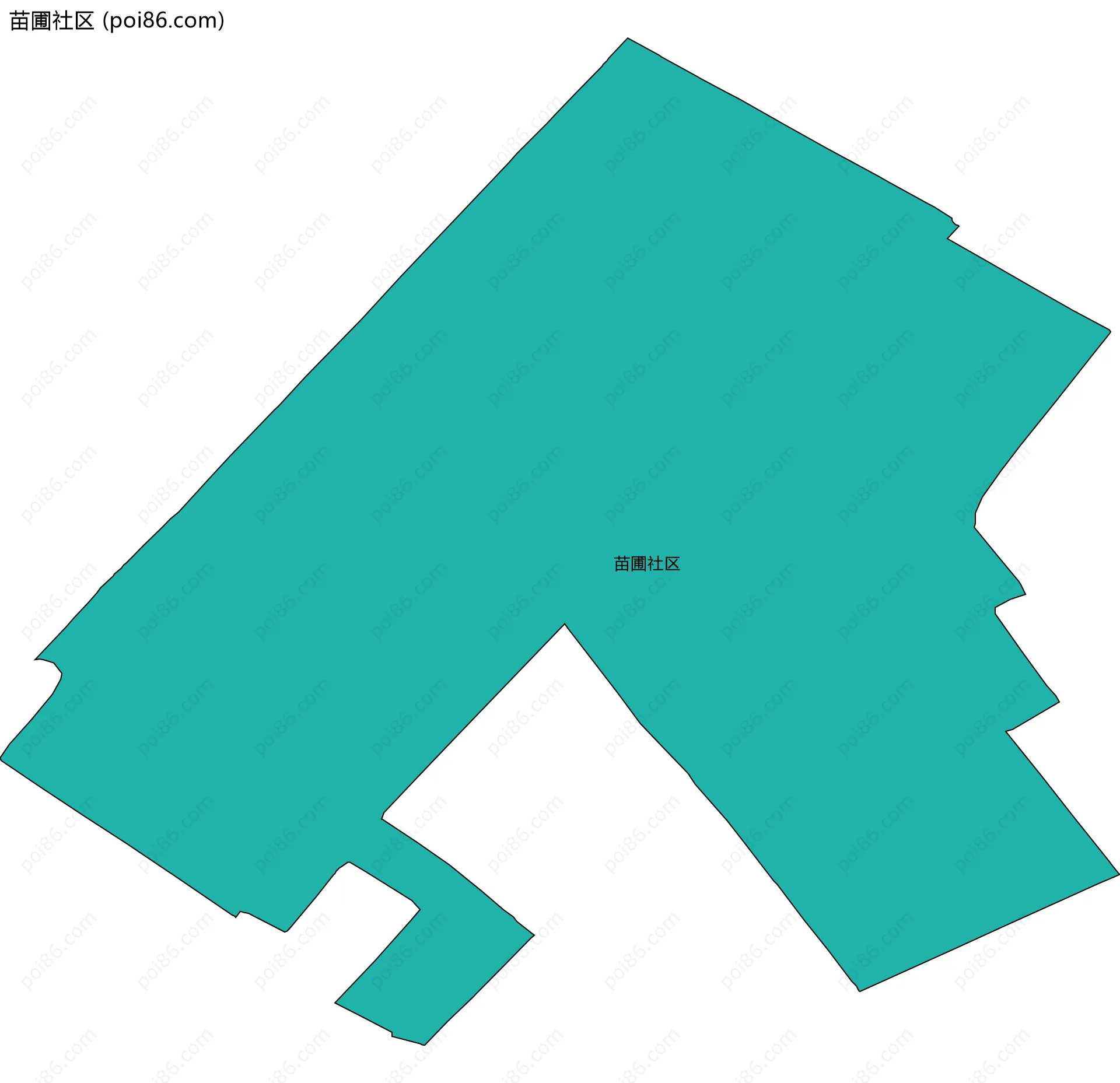 苗圃社区边界地图