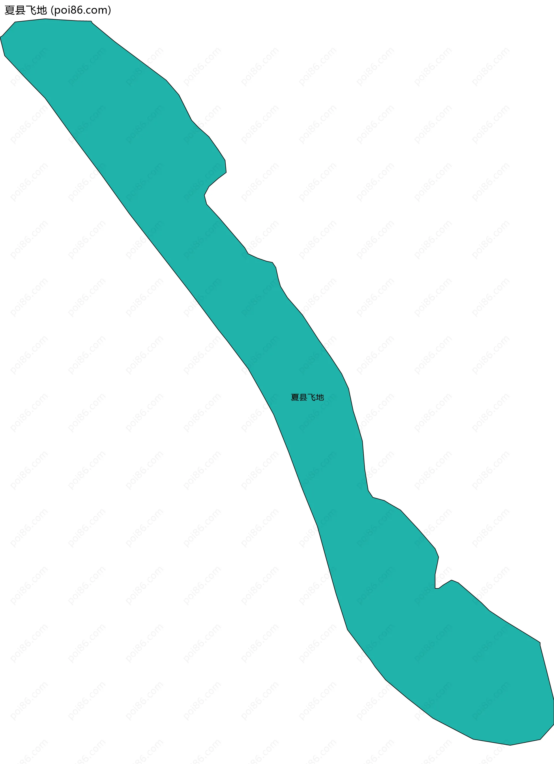 夏县飞地边界地图