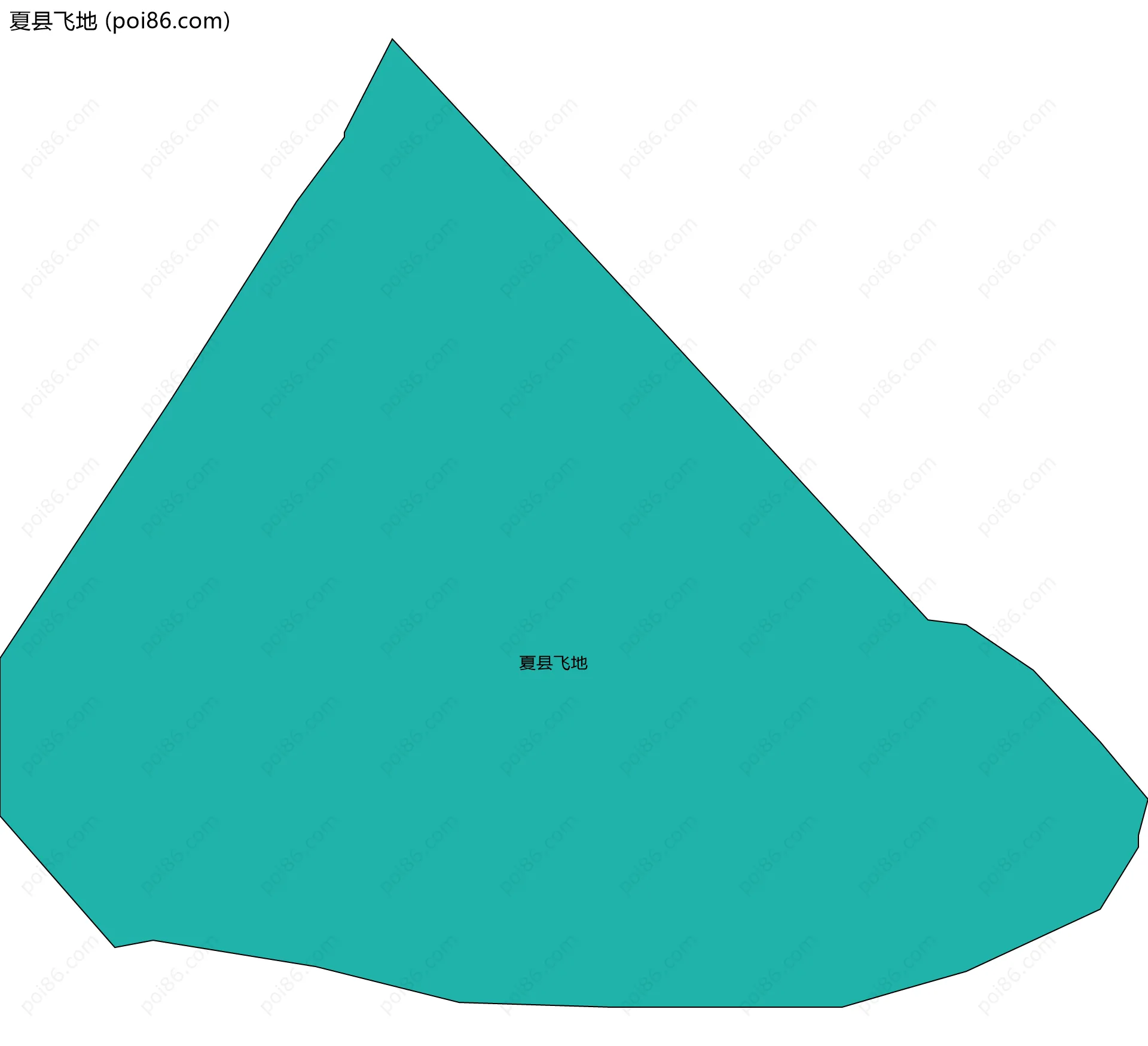 夏县飞地边界地图