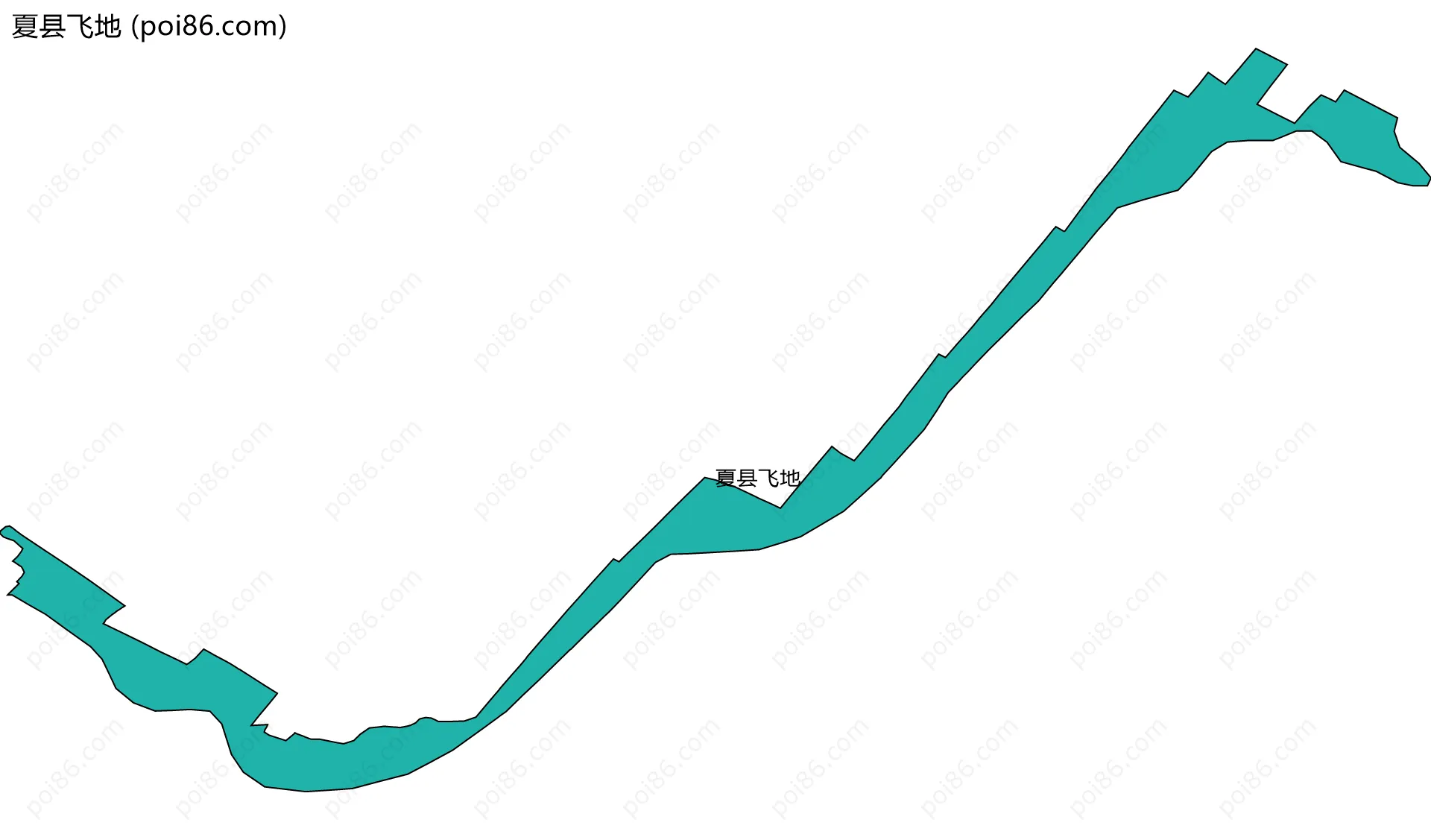 夏县飞地边界地图