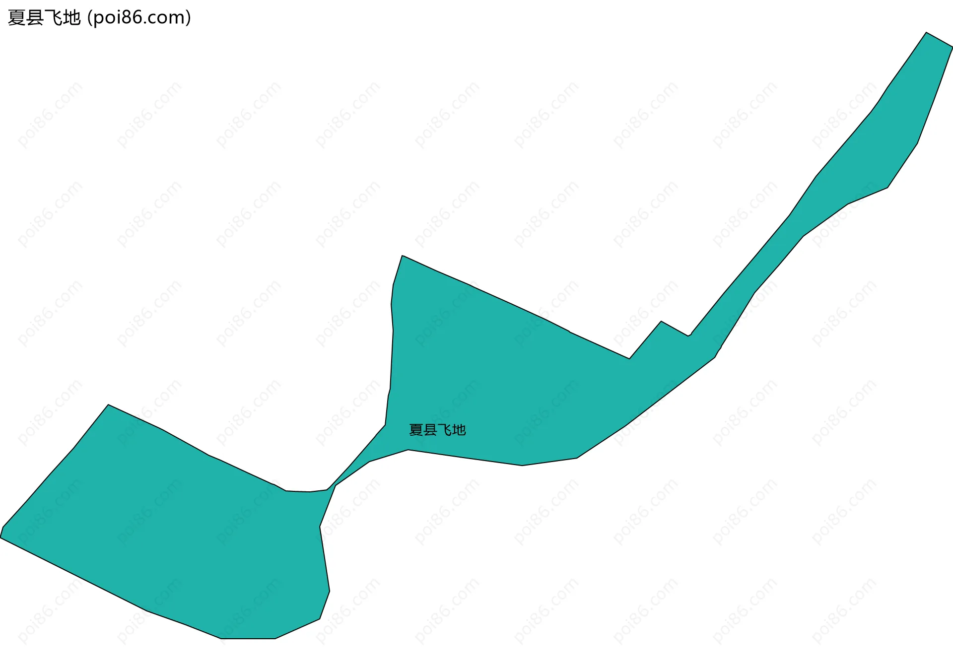 夏县飞地边界地图