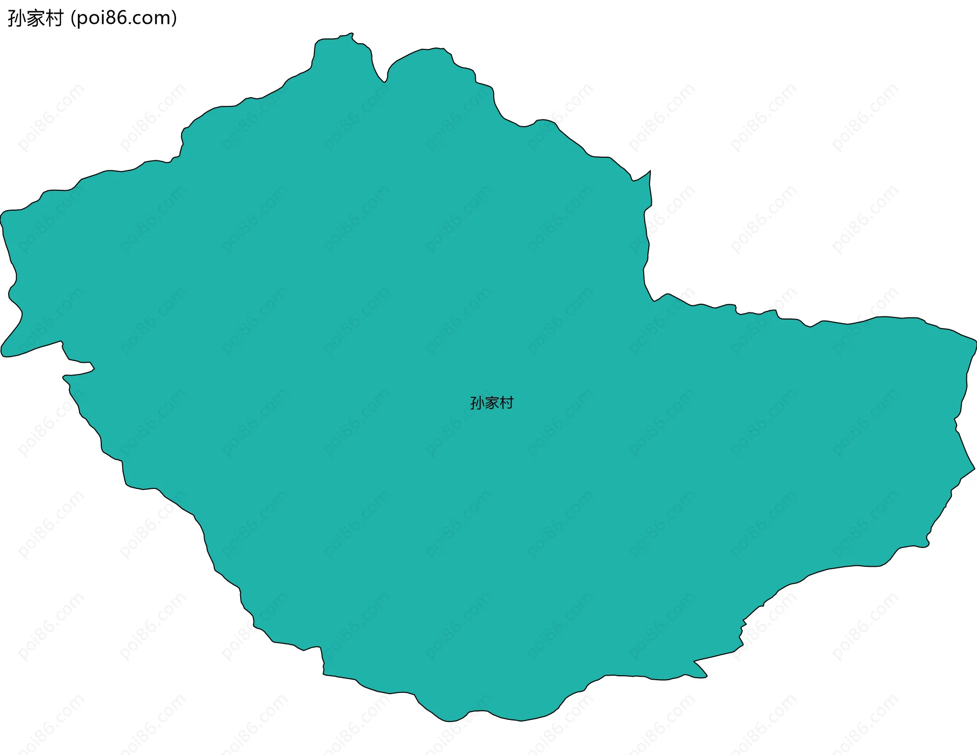 孙家村边界地图