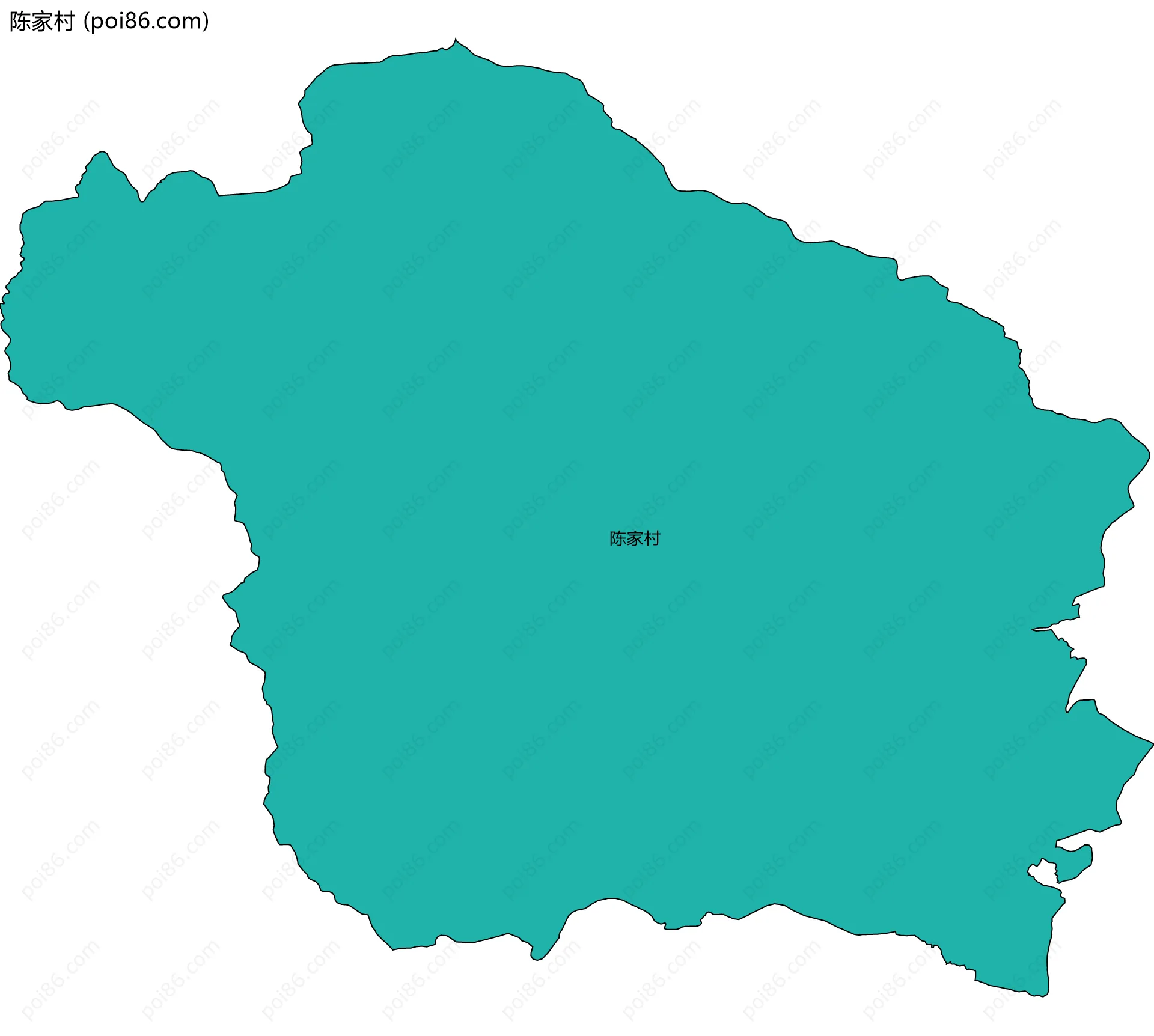 陈家村边界地图