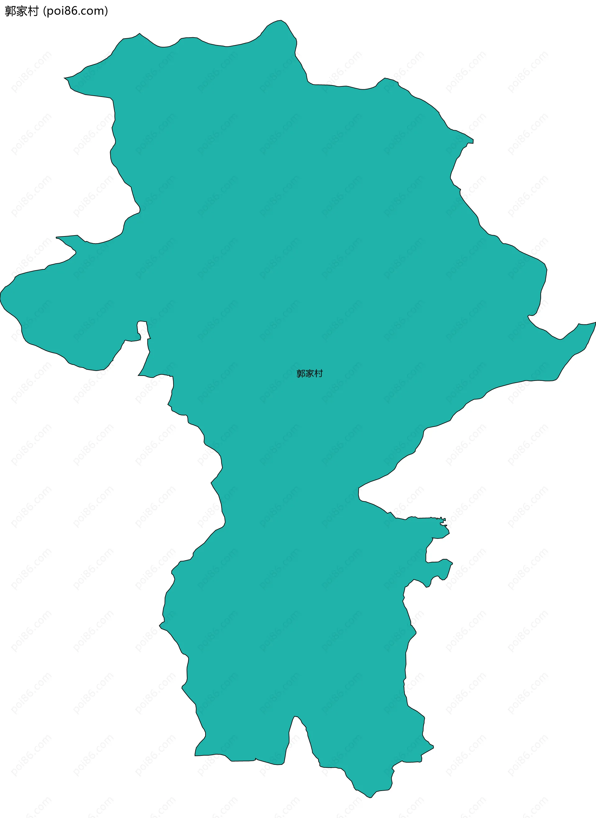 郭家村边界地图