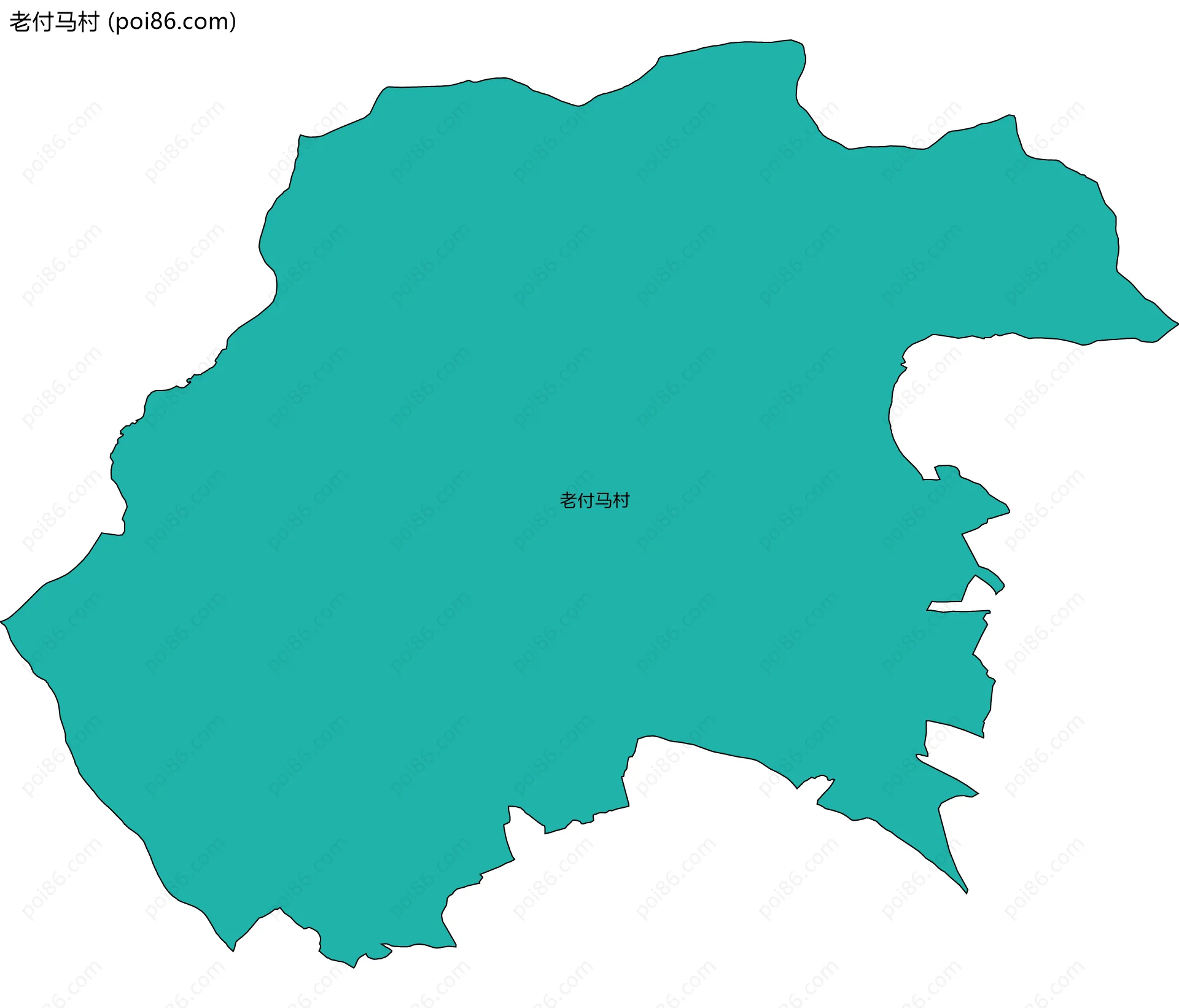 老付马村边界地图