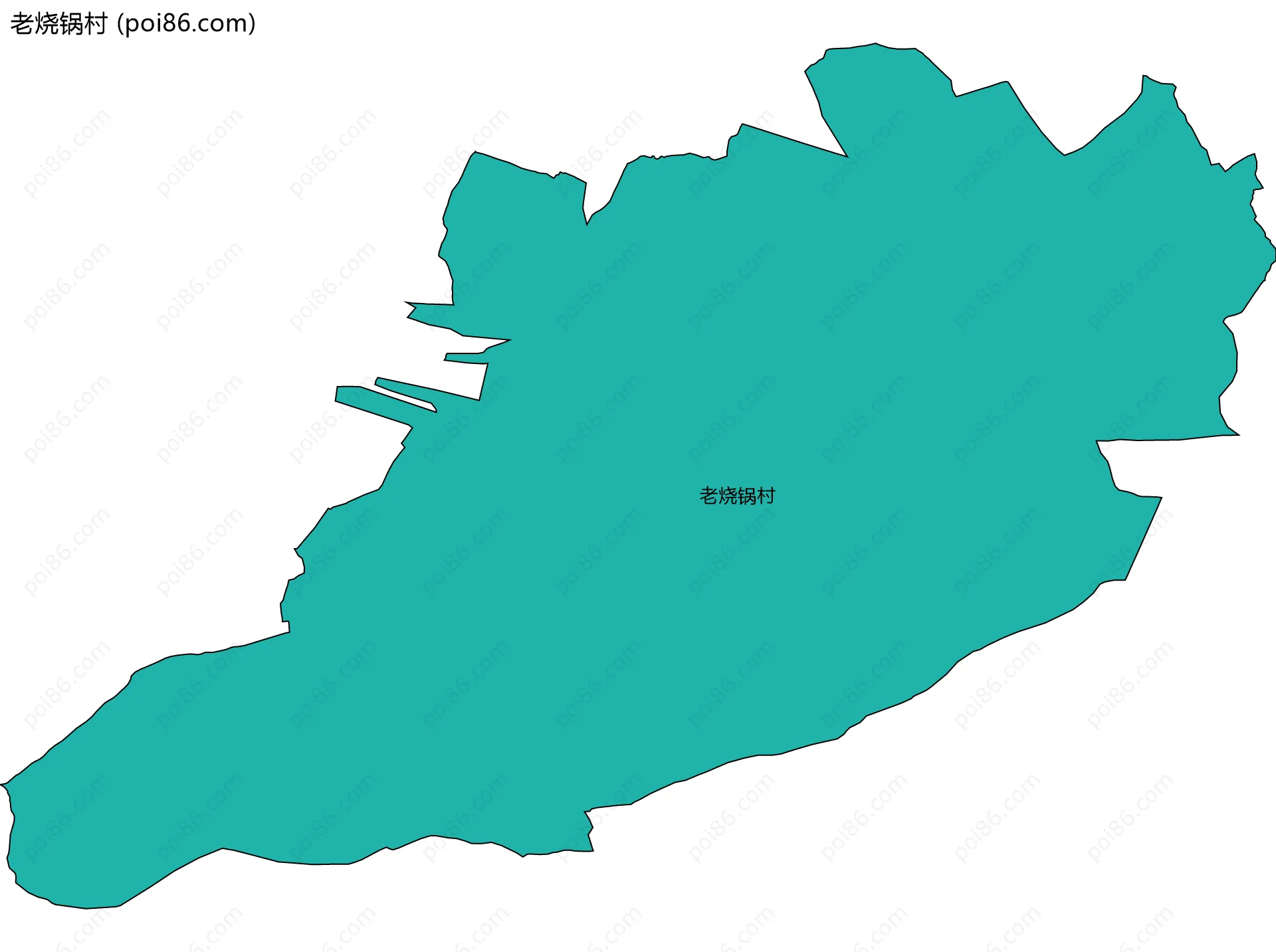 老烧锅村边界地图