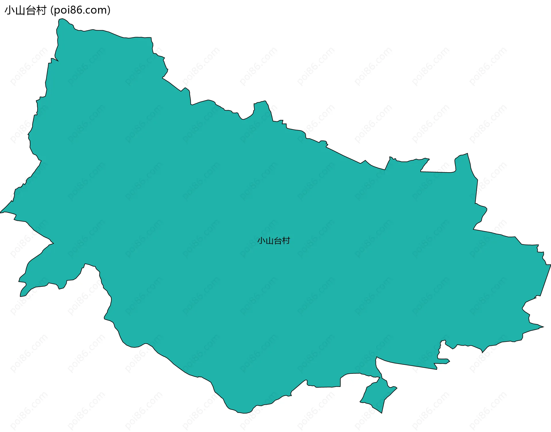 小山台村边界地图
