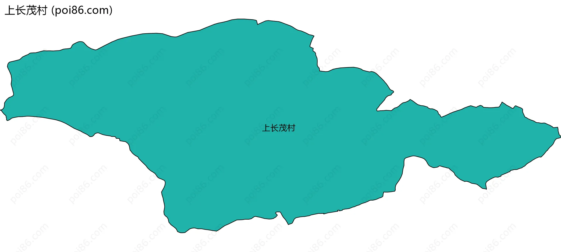 上长茂村边界地图