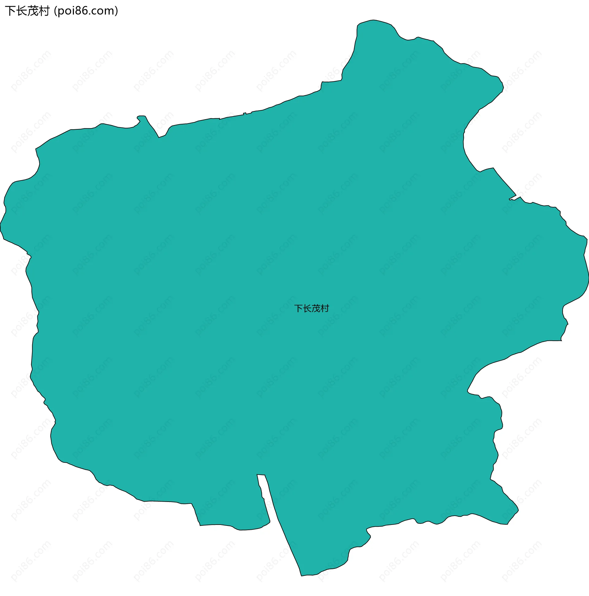 下长茂村边界地图
