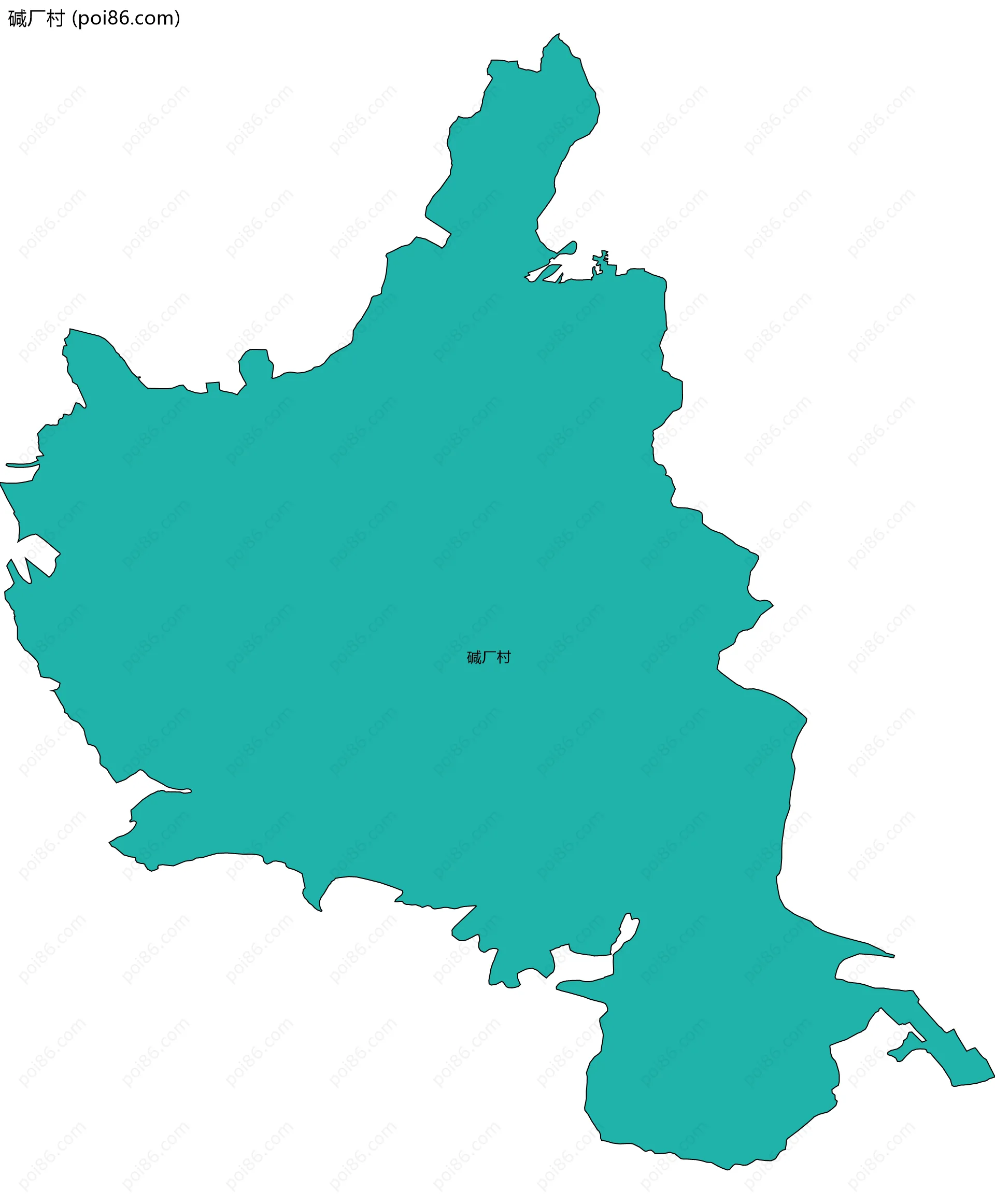 碱厂村边界地图