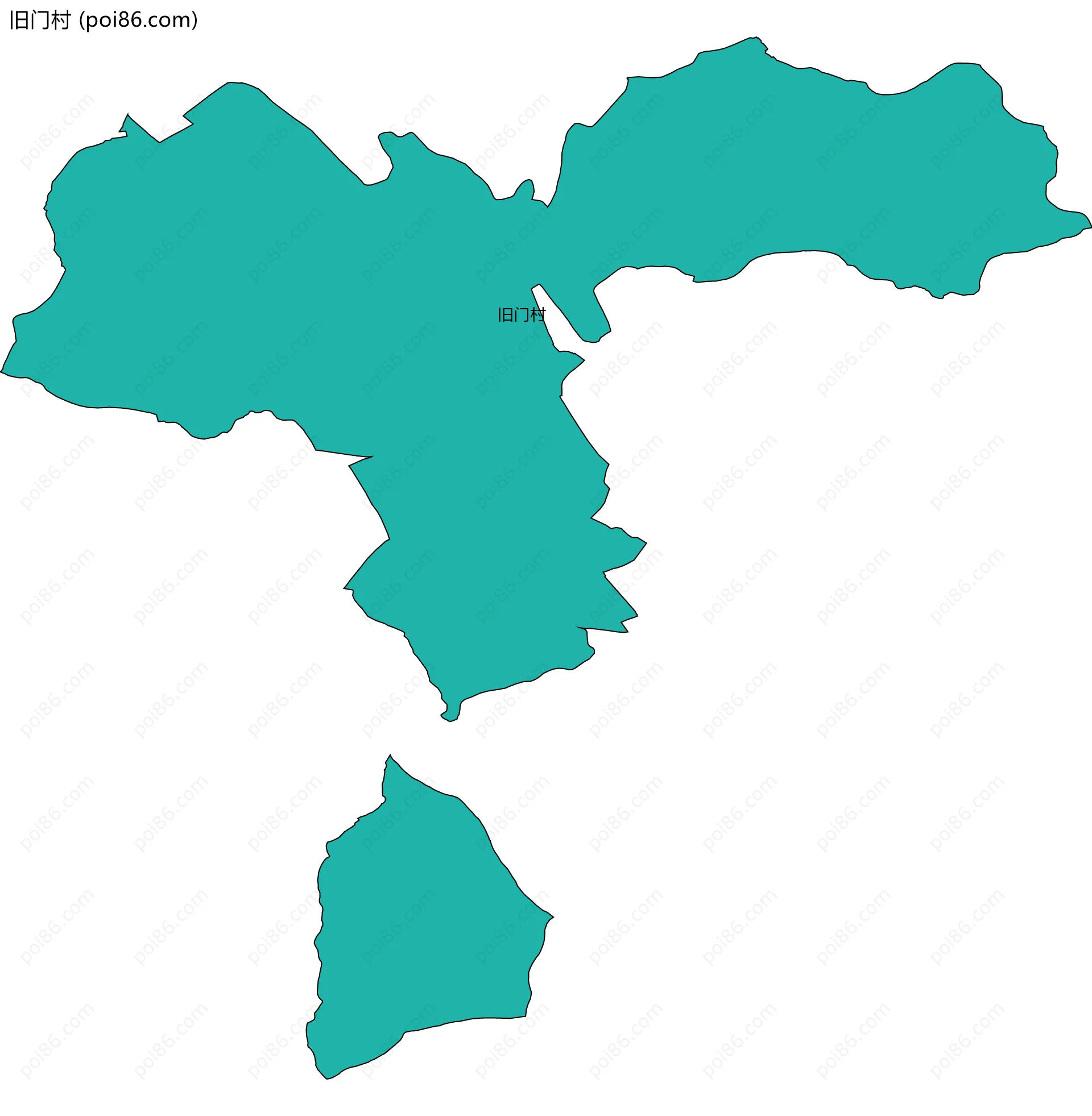 旧门村边界地图