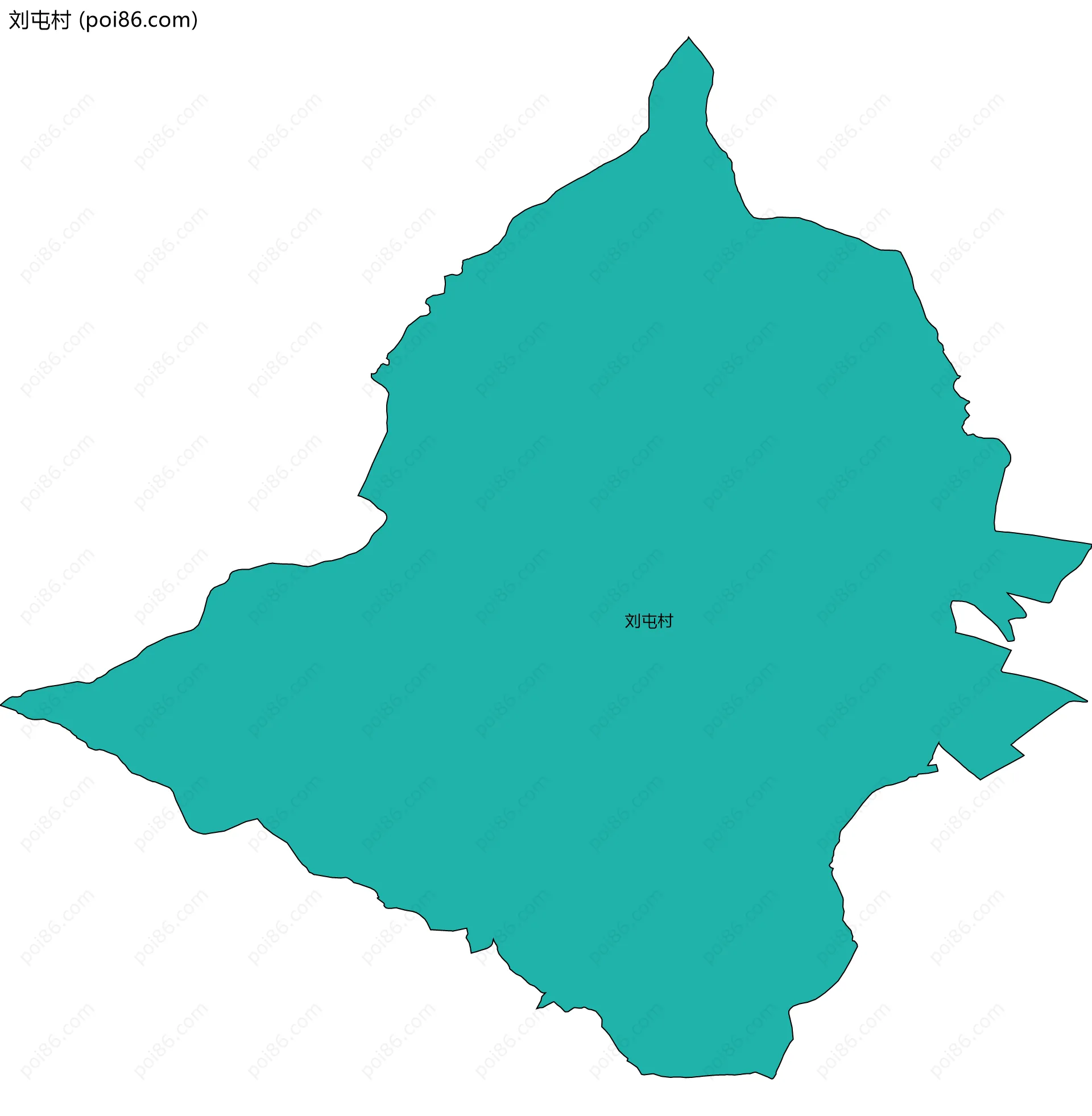 刘屯村边界地图