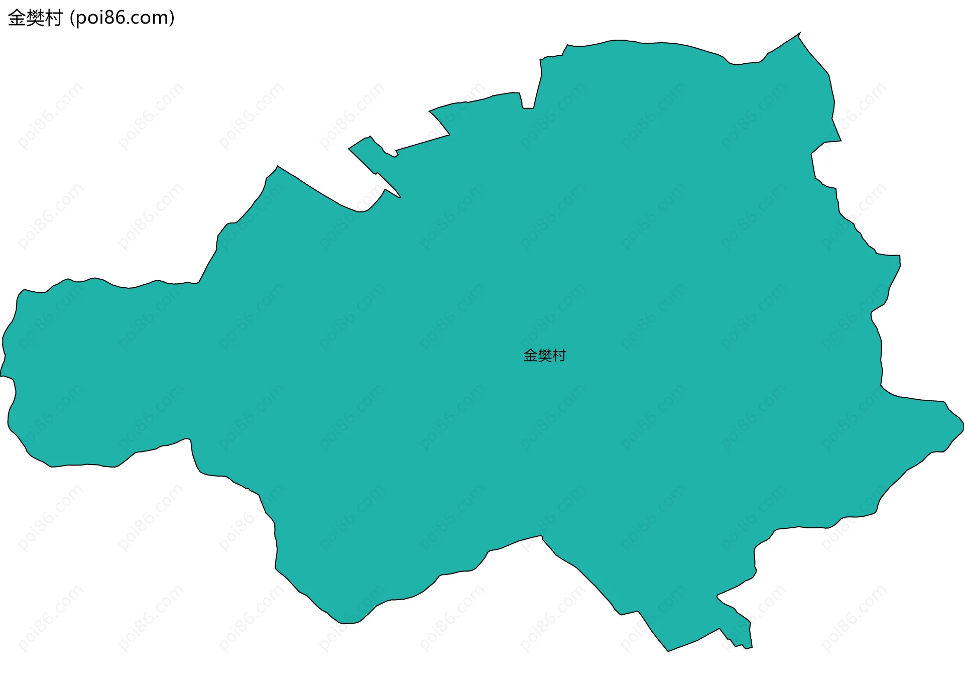 金樊村边界地图