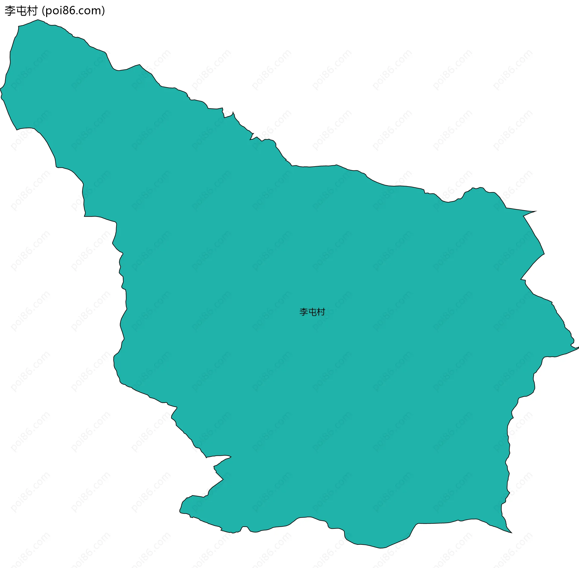 李屯村边界地图