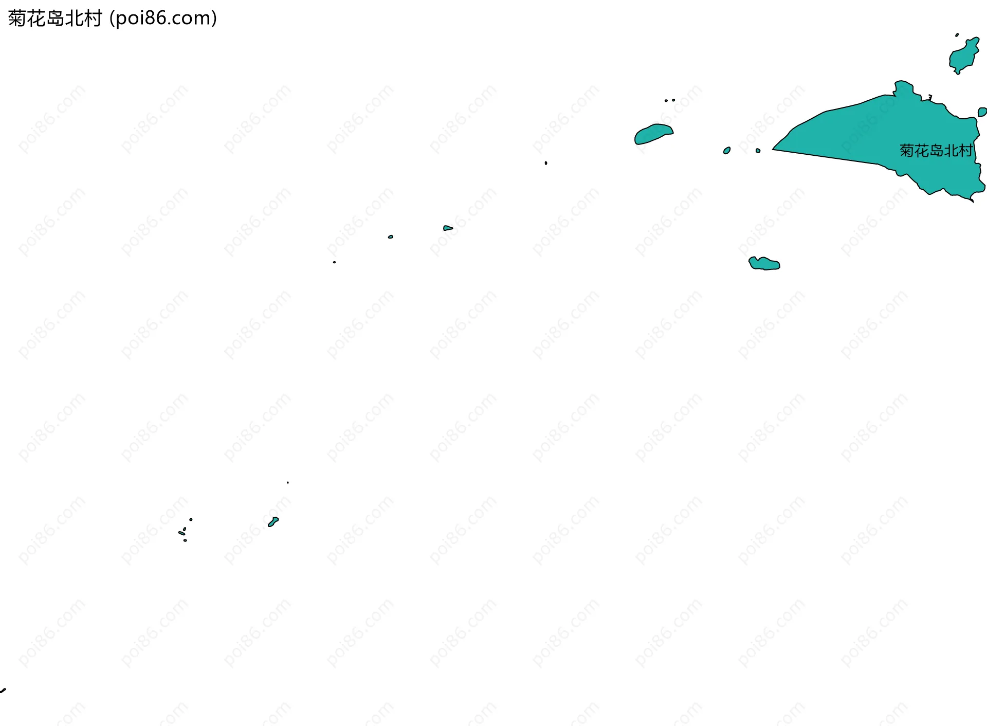 菊花岛北村边界地图