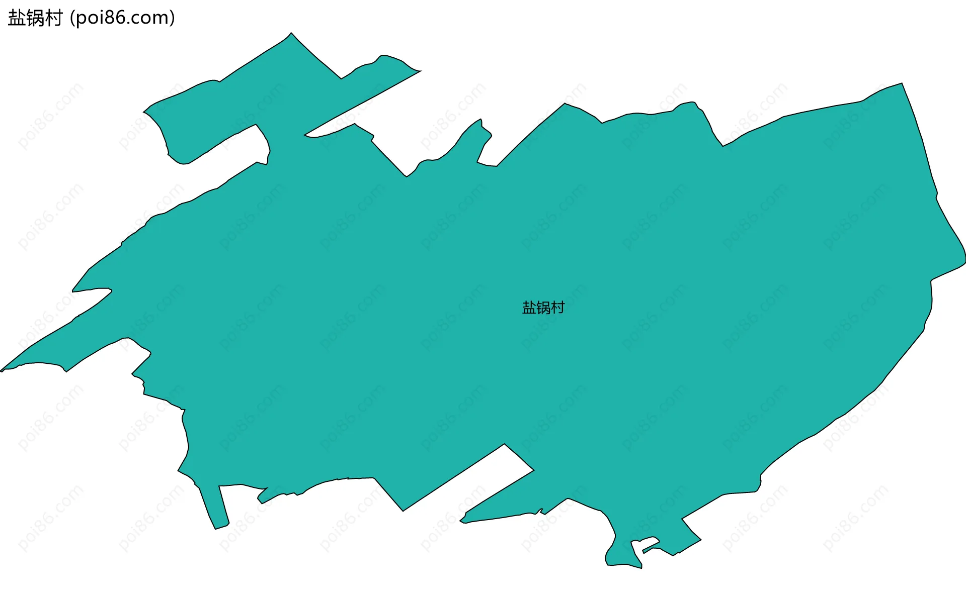 盐锅村边界地图