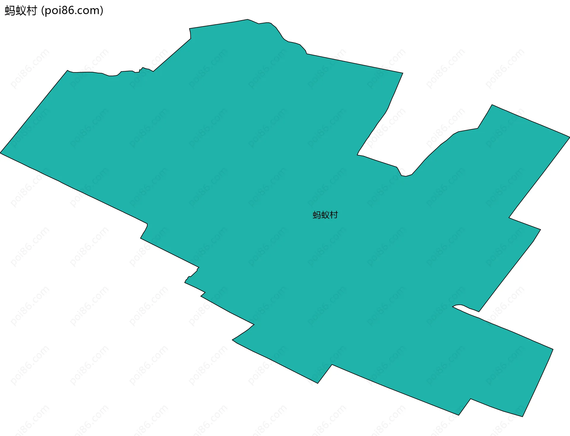 蚂蚁村边界地图