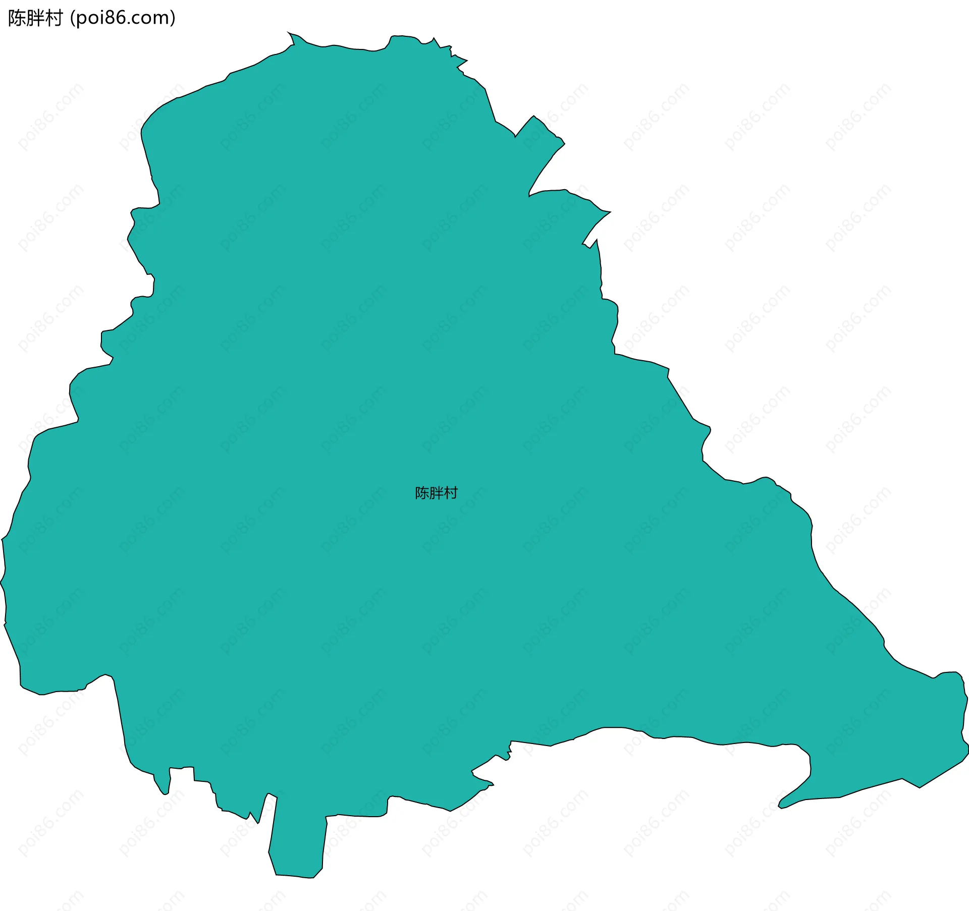 陈胖村边界地图