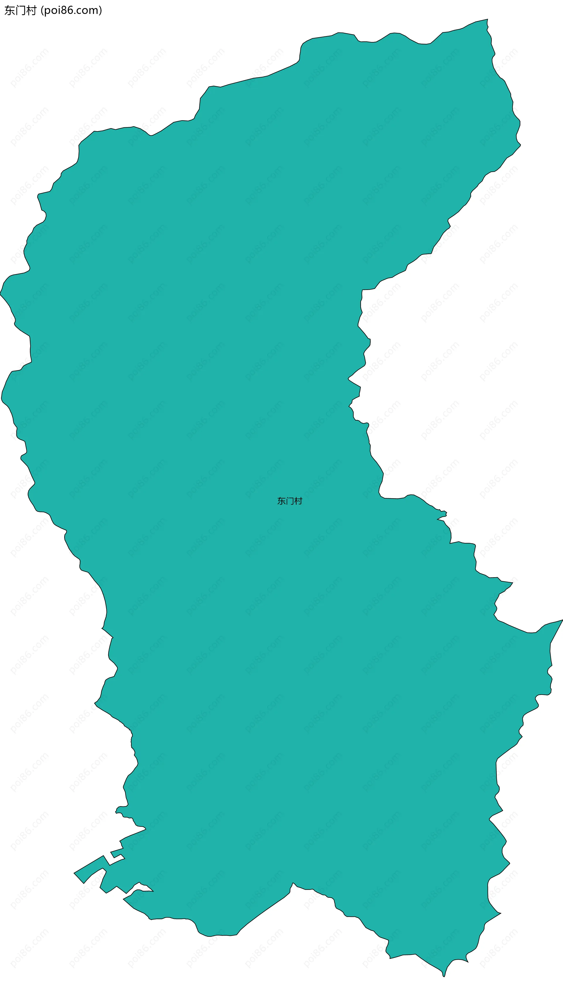 东门村边界地图